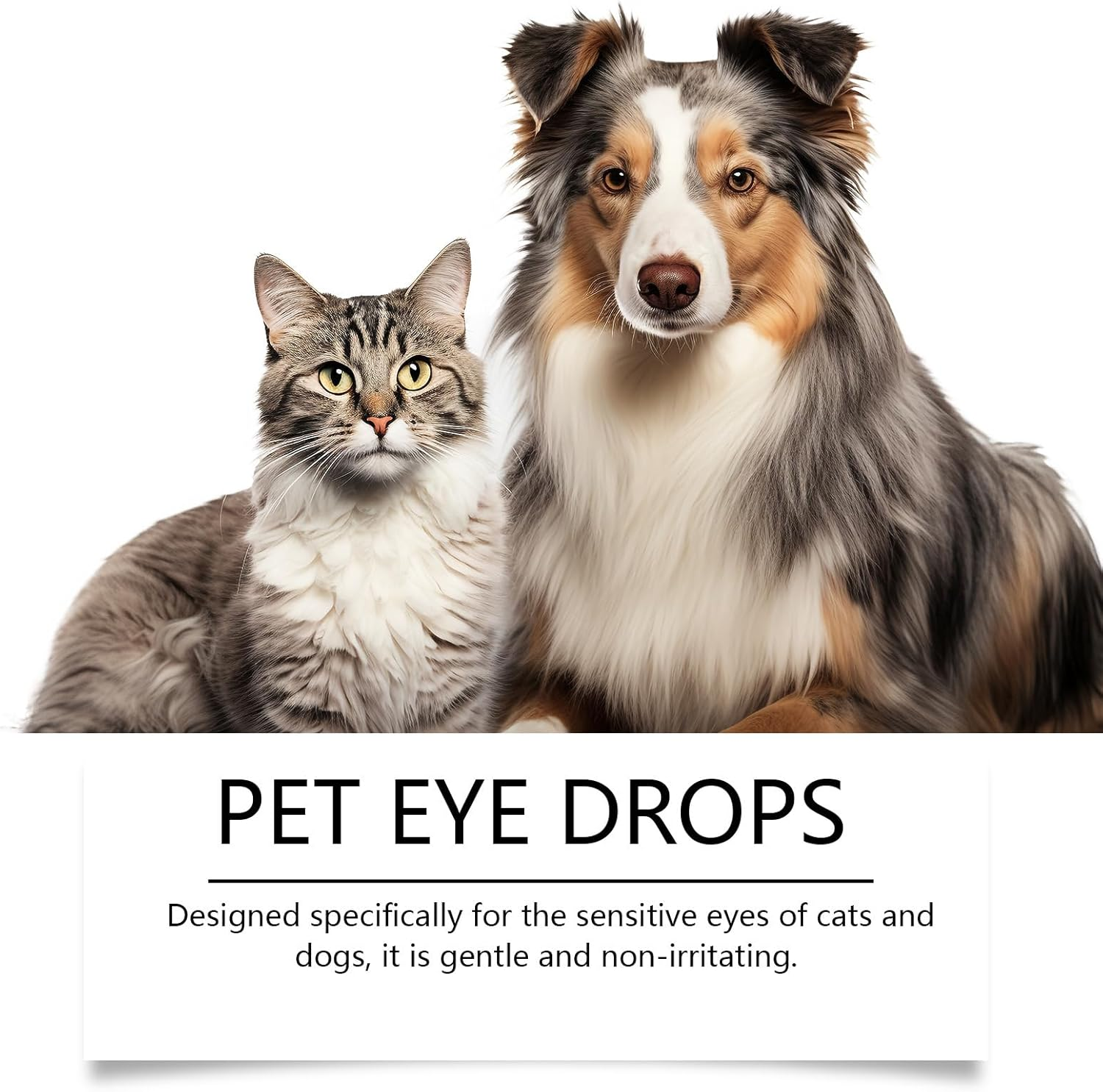 Anokasa Dog Eye Drops 60ML Eye Drops for Dogs and Cats Vet-Recommended Dog Eye Infection Treatment to Soothe Infection Allergy, Relieve Dry Eyes Pink Eyes, Pet Tear Stain Cleaner image number 4