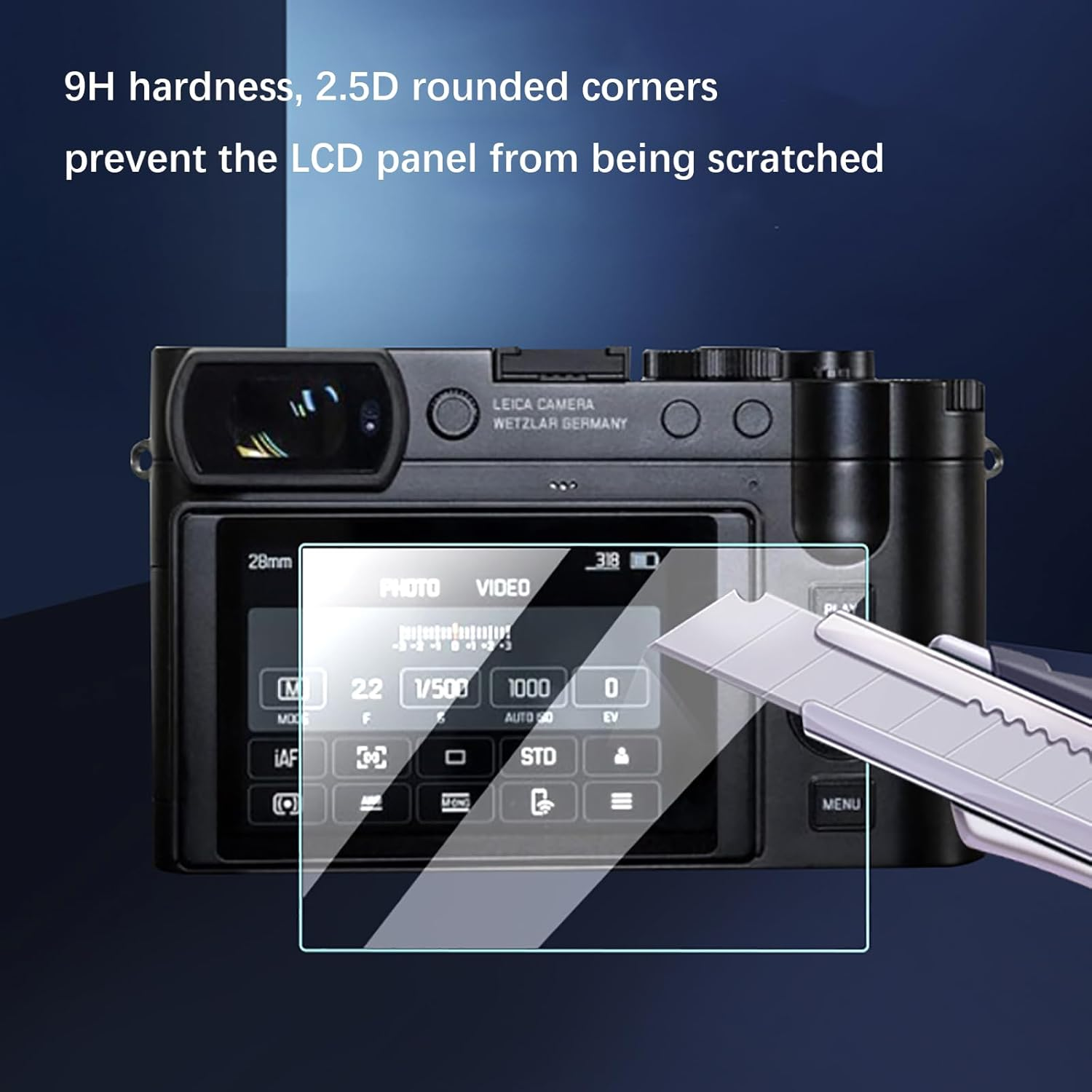 【For Leica Q2 Q3 M10】2 Pack Glass Screen Protector Film for Leica Q2 Q3 M10 Cameras, 0.3Mm Ultra-Thin Tempered Glass, 9H Hardness, 2.5D round Edges, Anti-Scrach Anti-Fingerprint Anti-Dust image number 6