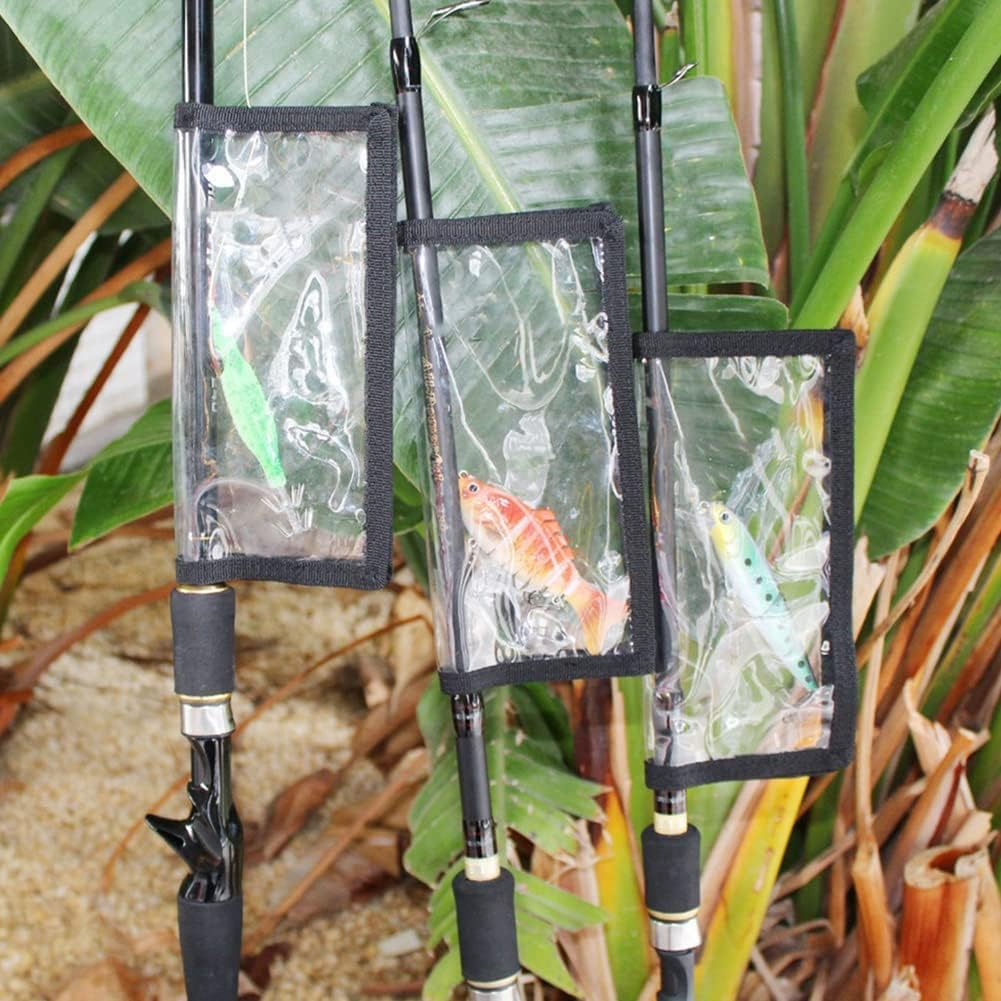 Jingfei 6Pcs Fishing Lure Wraps, Clear PVC Lure Covers Keeps Fishing Safe, Fishing Bait Cover See Lures,Fishing Covers image number 3