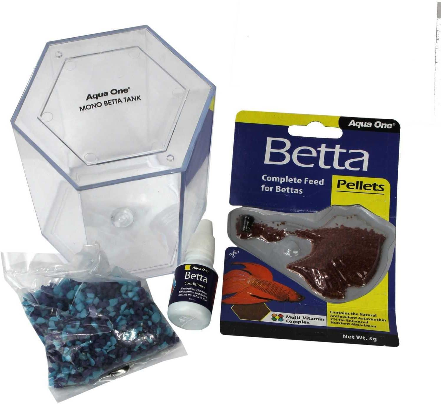 Mono Betta Tank Aquarium 56121 Fish Tank Aqua One Setup All in One Modular