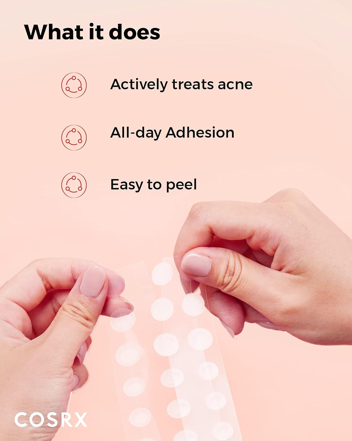 COSRX Master Patch Intensive 36 Patches | Oval-Shaped Hydrocolloid Pimple Patch with Tea Tree Oil | Quick & Easy Blemish, Zit, Spot Treatment | Salicylic Acid & Tea Tree Oil | Korean Skin Care image number 2