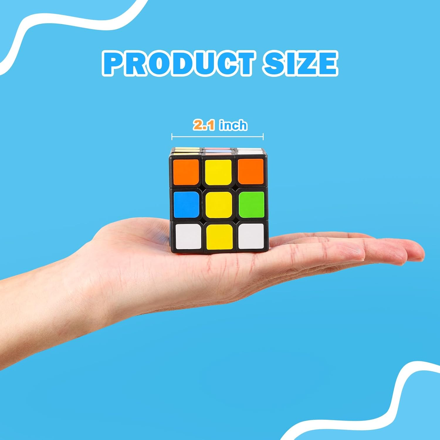 12 PCS Speed Cubes Bulk, 2.1In 3&times;3&times;3 Smooth Flexible Magic Cube 3D Puzzles Cube with Vivid Color, Stress Relief Toy, Party Favors Birthday Party Gifts Stocking Stuffers for Kids Teens Adults image number 4