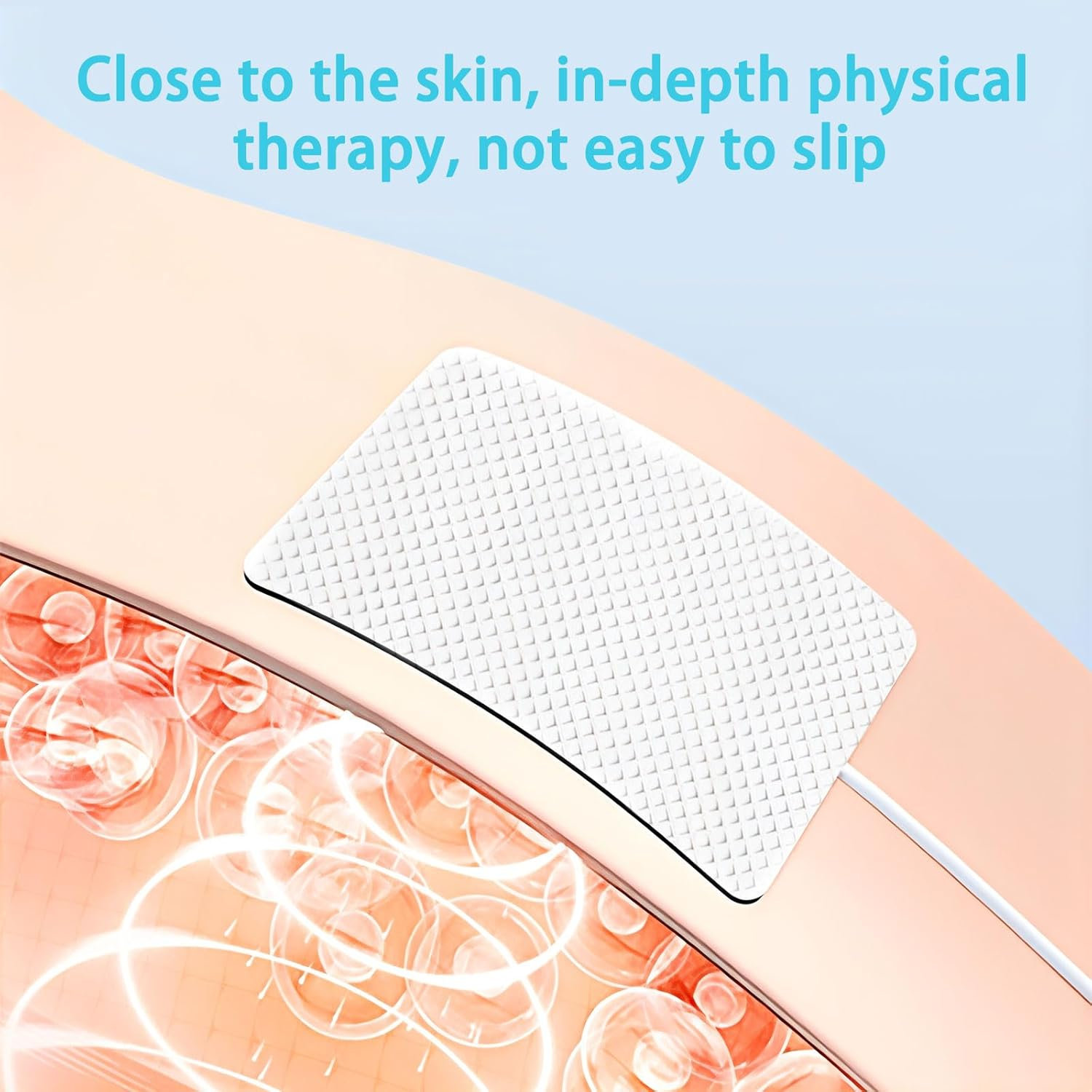 12 Pieces of Tens Machine Pads, Rectangular 5 * 6 Massage Patch Conductive Gel, Physiotherapy Electrode Patch, 2Mm Pin Connector Pin Type Non-Woven Fabric Compatible with Most Tens Machine image number 1