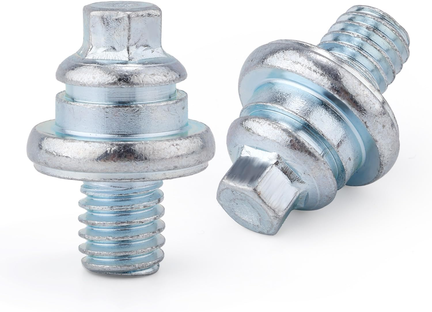 2Pcs Side Battery Terminal Bolts, 3/8" Side Post Battery Bolts Adapter Universal Fit Battery Terminal Nuts Replacement Battery Bolts image number 6