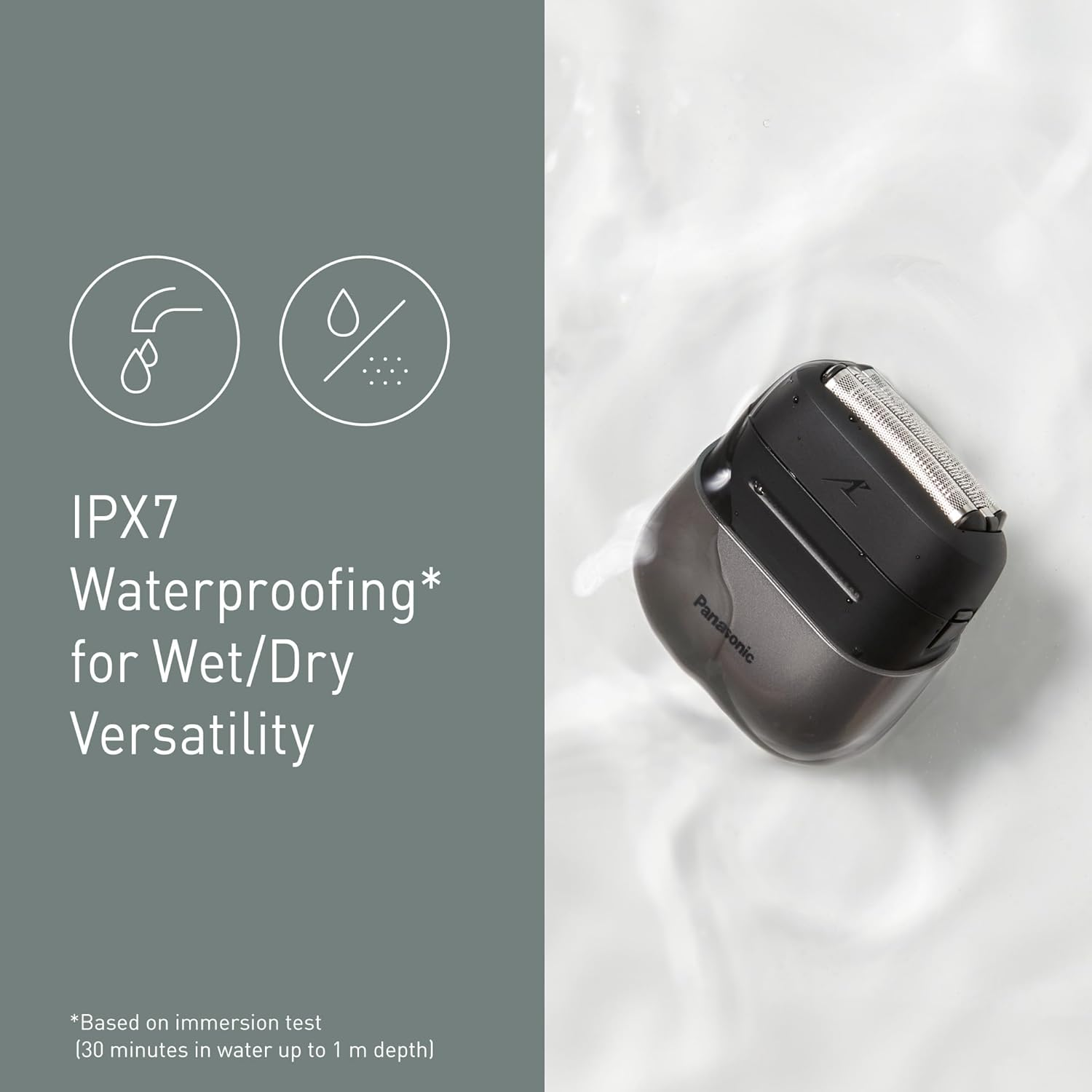 Panasonic Compact 3 Blade High Speed Shaver &ndash; Cordless and USB-C Rechargeable, Waterproof, Touch Activation Easy Slide Switch for Wet or Dry Use (ES-CM3A-K541) image number 4