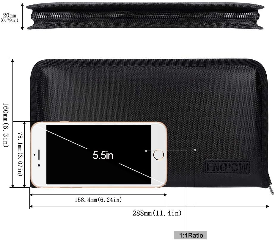 Expanding File Folder Document Organizer Fireproof and Waterproof Document Bag with A5 Size 13 Pockets Zipper Closure Portable Filing Wallet Holder Storage for Check,Bill,Receipts,Tickets(11.4' X6.3') image number 5