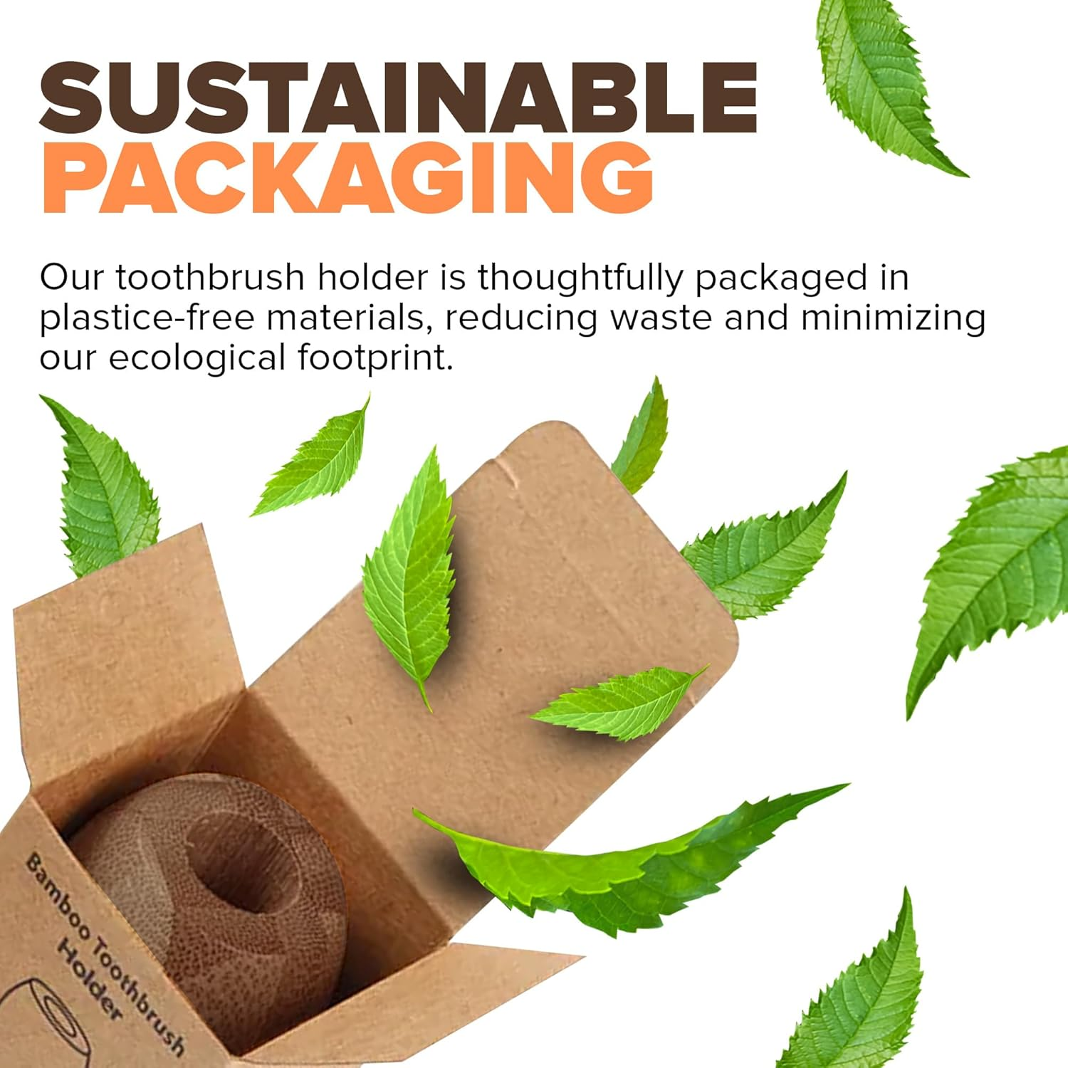 Naturals - Compact Bamboo Toothbrush Holder Eco-Friendly & Affordable Keeps Bamboo Toothbrushes Dry Ideal for Hygienic Bathroom Decor image number 3