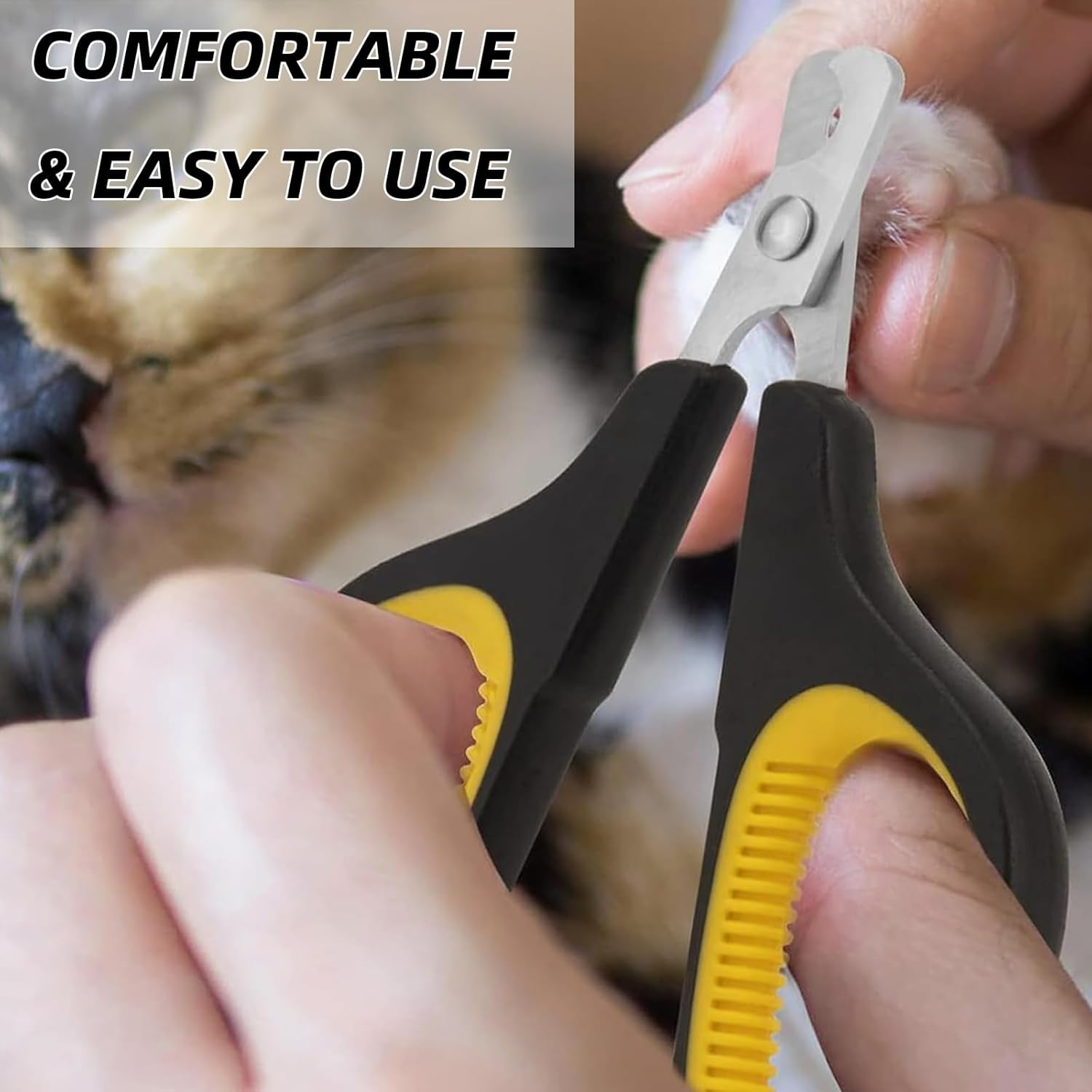 Luojinluoda Cat Nail Clippers, Cat Claw Clippers & Cat Nail Cutters - Safe Small Dog Nail Clippers, Pet Nail Clippers for Puppies, Kittens, Birds, Rabbits, Hamsters, Ferrets, Hedgehogs & Small Animals image number 4