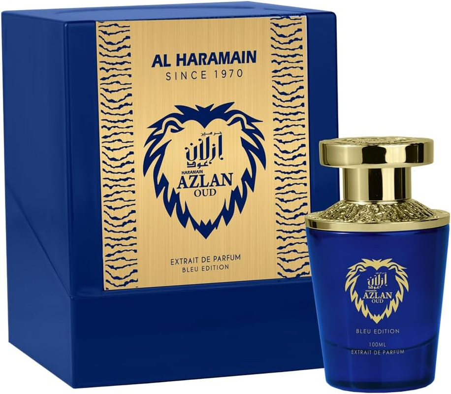 Al Haramain Azlan Oud Bleu for Men 3.33 Oz EDP Spray image number 3