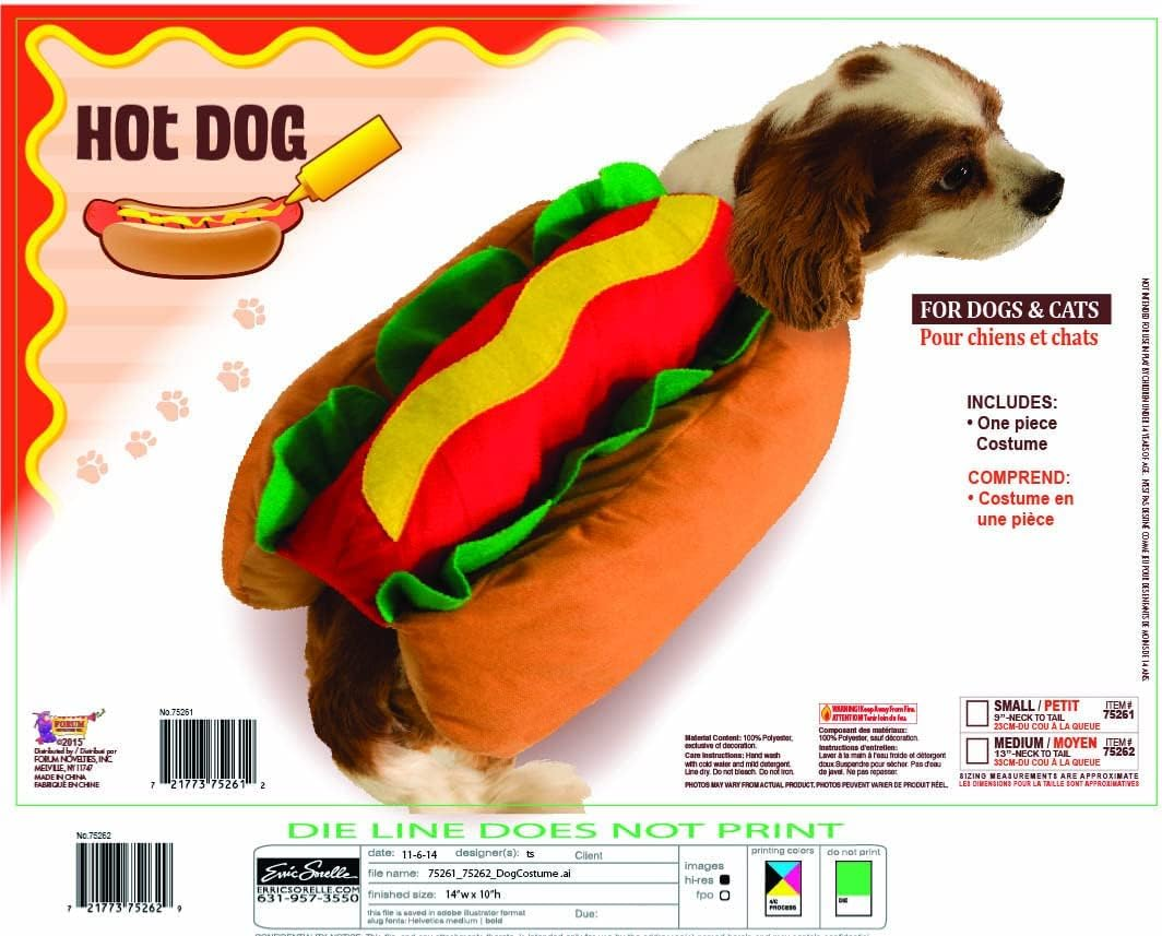 Forum Novelties Hot Dog Pet Costume Medium image number 2