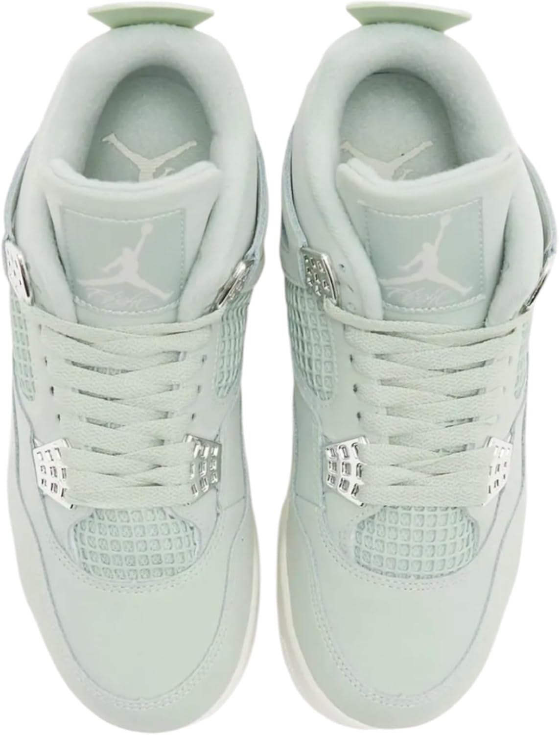 Seafoam/Sail/Metallic Silver Jordan Air Jordan 4 Retro Sneaker image number 2