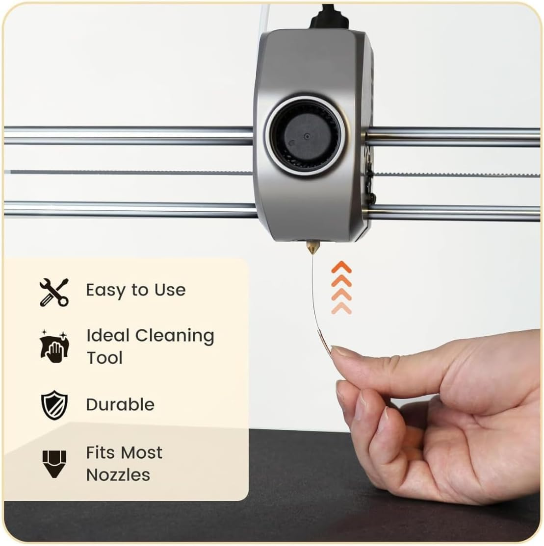 3D Print Cleaner, 3D Printer Nozzle Cleaner&ndash; Precision Nozzle Cleaner Tool Set with Cleaning Needles, Brushes, and Tweezers, 3D Printer Tools Kit for 1.75Mm Nozzles