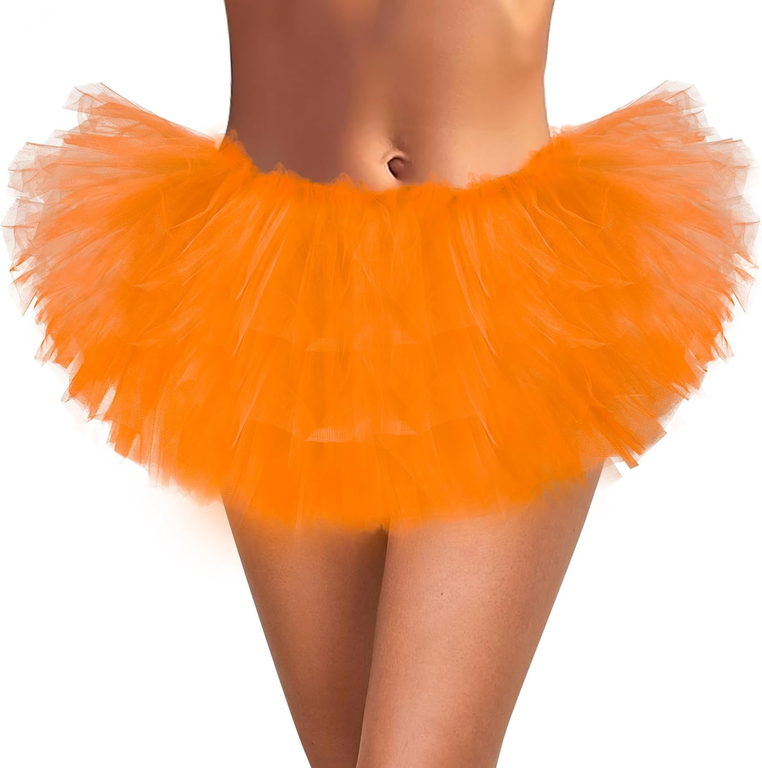 Ammiko Tutu for Women Adults - 5 Layer Tutu Skirts, Tutus for Women Girls, Halloween Tutu Adult, 80S Tulle Skirt Costume