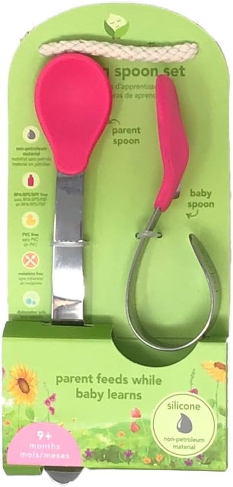 Green Sprouts Set of Spoons, Pink, 9Mo+, 2 Ounces - Pink image number 4