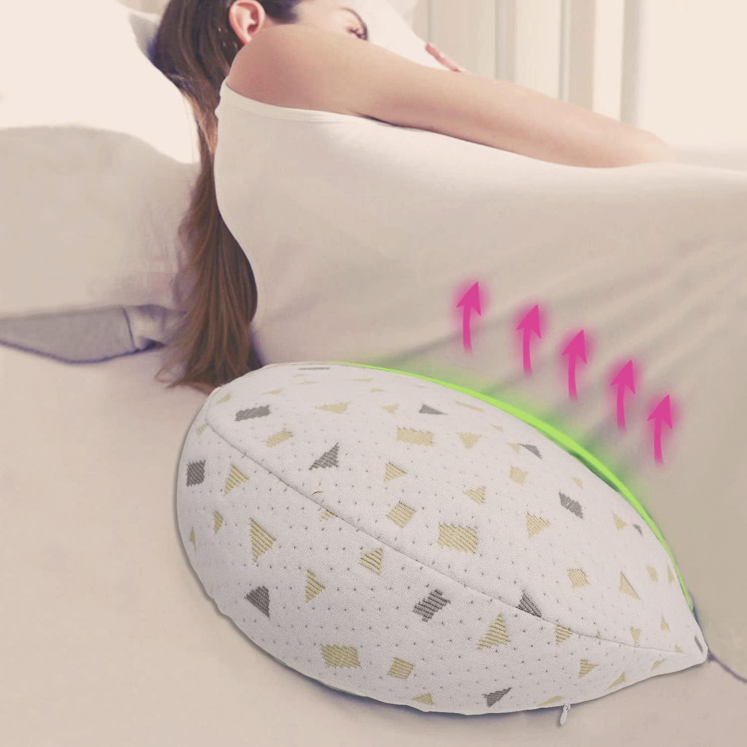 Andwoork Pregnancy Pillow, Soft Pregnancy Body Pillow, Maternity Pillow Support for Back, Belly, Maternity Pillow for Pregnant Women, Adjustable and Detachable(White) image number 1