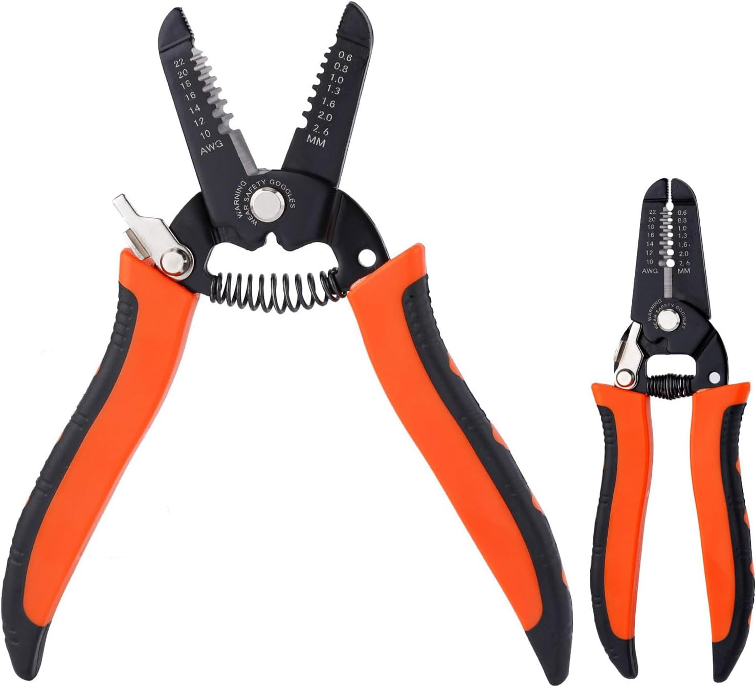 7 Inch Wire Stripper Tool and Cutter, Wire Crimping Tool,Multi-Function Hand Tool for Crimping Stripping,Cutting for 10-22 AWG Solid and Stranded Wires,Made of 65Mn for Durability image number 1