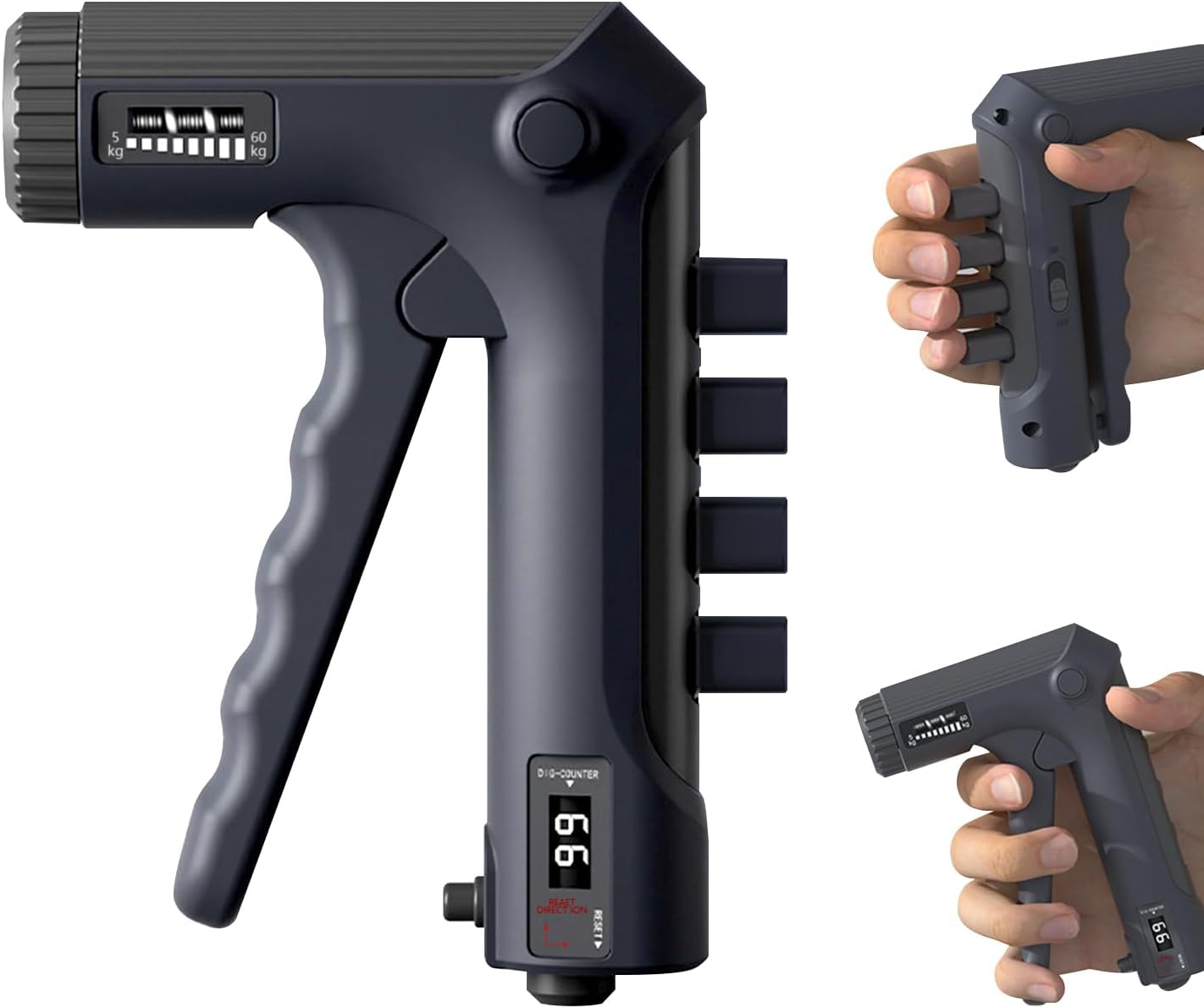 Hand Strength Trainer, Grip Strength Trainer Adjustable, Grip Trainer for Hand Training, Finger Trainer with Mechanical Counter, Hand Muscle Trainer with Two Training Modes, Grip Strength Trainer, image number 4