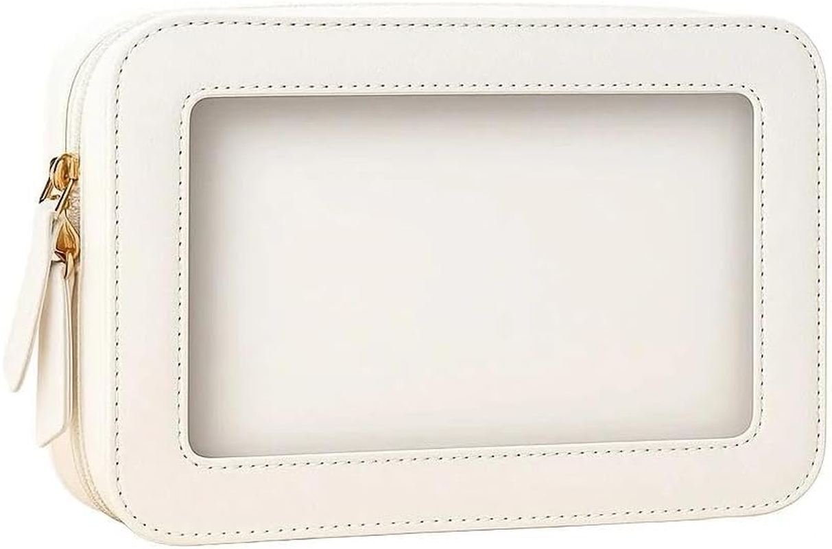 Clear Makeup Bag, Travel Toiletry Bag for Women and Men, Waterproof Cosmetic Organizer Case, Makeup Pouch Compatible with Travel Essentials and Outdoor Activities - Fengea image number 4