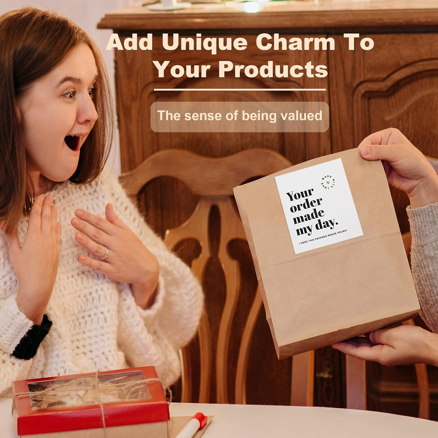 150 Pcs Thank You Cards Small Business, Thank You for Your Order Cards, Customer Appreciation Cards for Shop Online, Thank You for Supporting My Small Business Cards (150 Pcs) - 100 Pcs image number 3