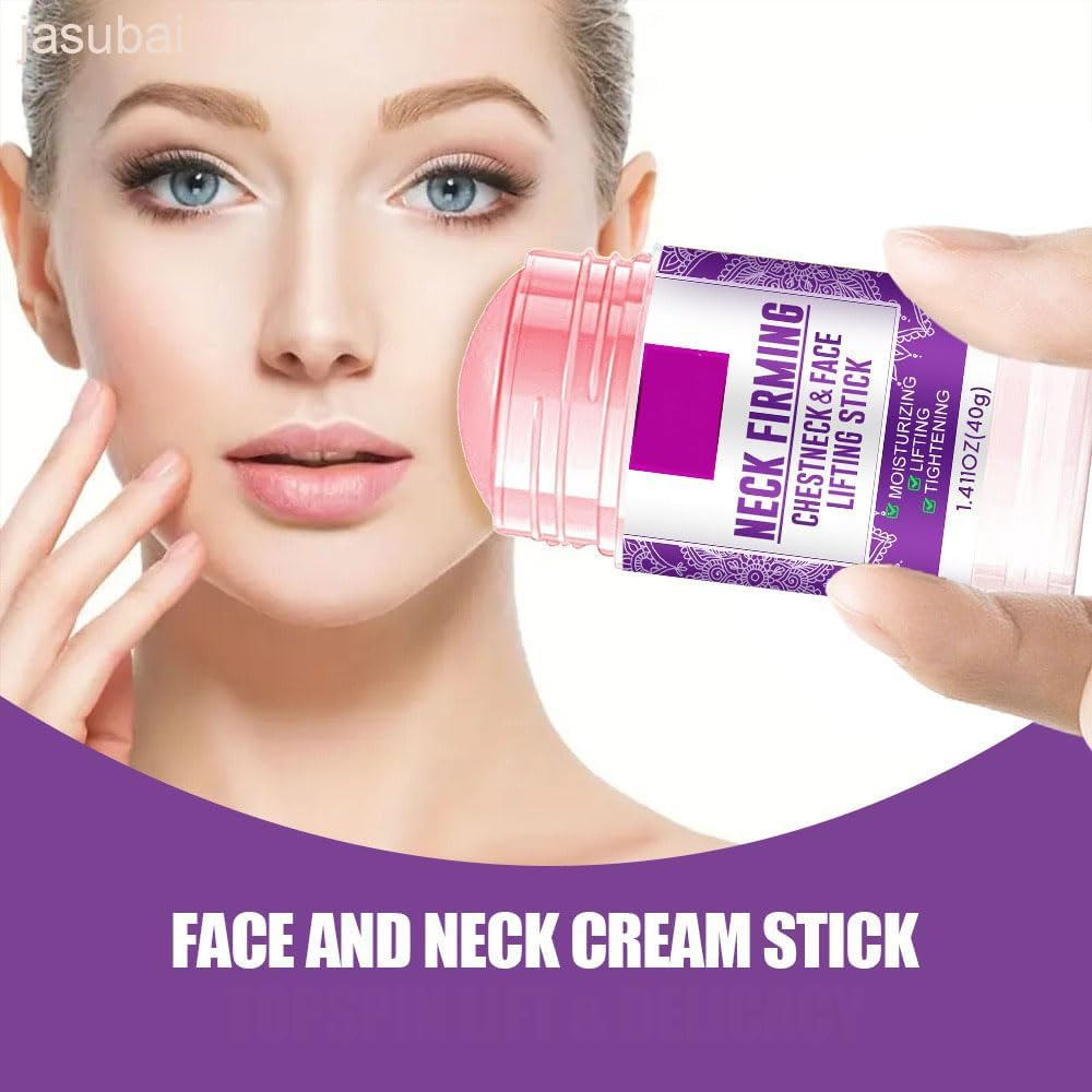 Retinol Collagen Neck and Chest Firming Stick, anti Aging & anti Wrinkle Stick for Tightening, Lifting, and Moisturizing Neck, Chest & Face, Reduces Double Chin & Sagging Skin for Women & Men (1PCS) - 2Pcs image number 3