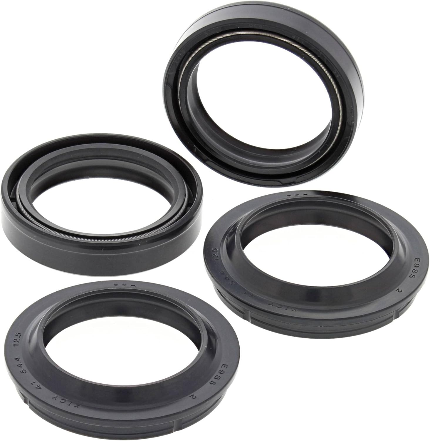 All Balls Racing 56-132 Fork & Dust Seal Kit Compatible With/Replacement for Buell, Honda, Suzuki, Yamaha