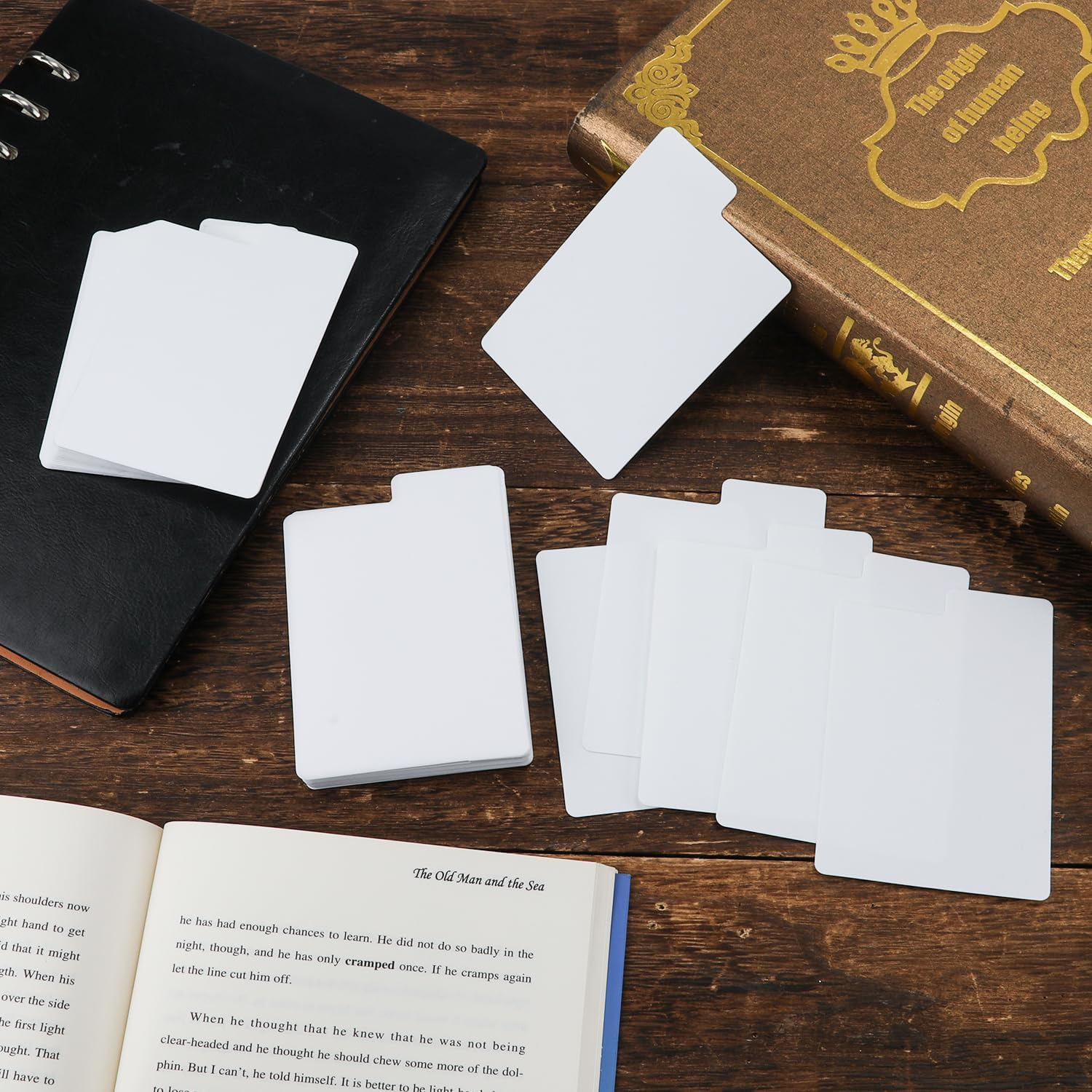 100Pcs Collectible Card Dividers, 2.7X3.8 Inch Plastic Divider Cards Separators Trading Card Organizer Reusable Card Sorting Dividers for Games Sports Supplies image number 2