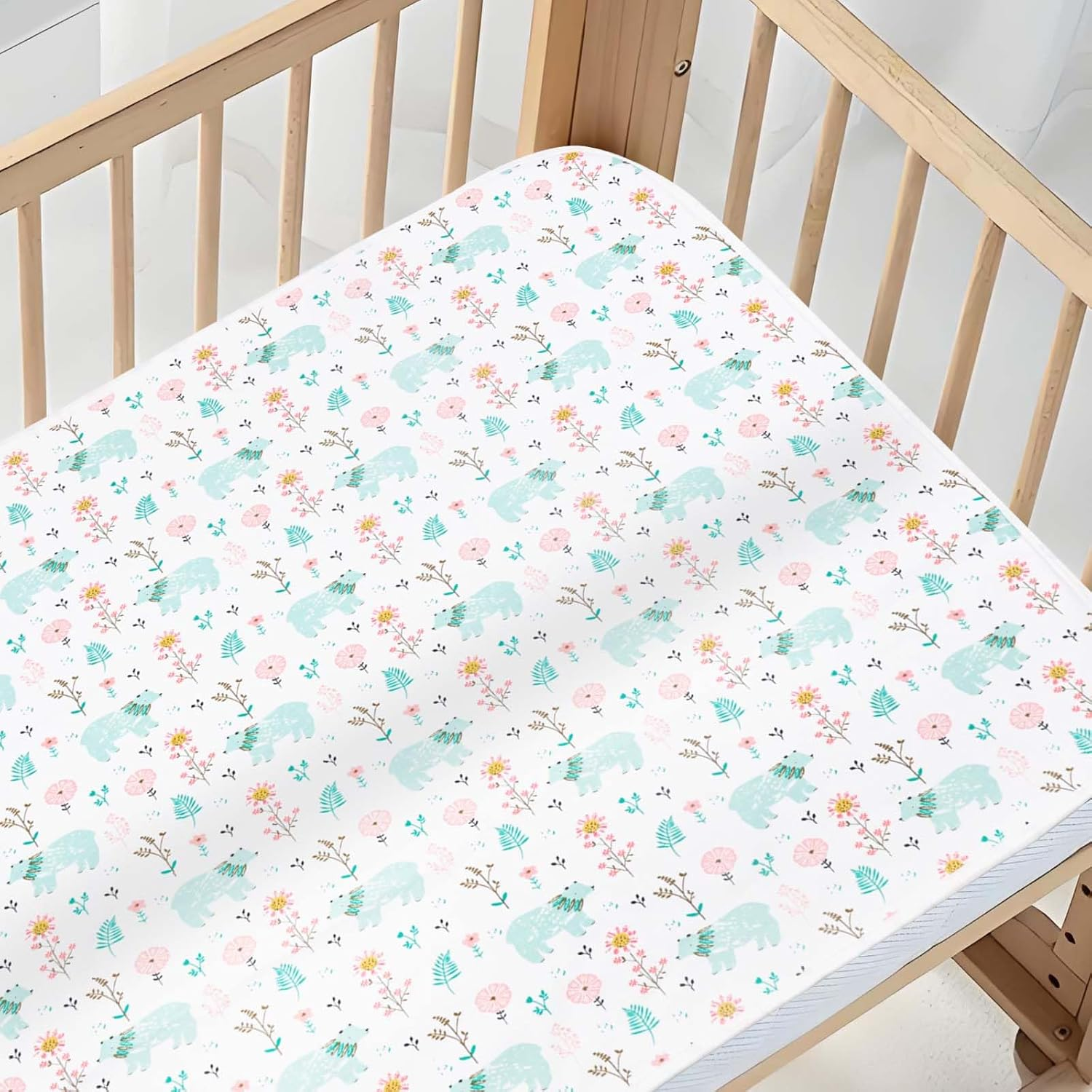 DAWNTREES 2 Pack Baby Waterproof Bed Pad,80&times;100Cm Washable & Reusable Mattress Protector for Bed Wetting & Incontinence, Soft & Absorbent Underpad for Babies, Toddlers, Kids & Adults image number 4