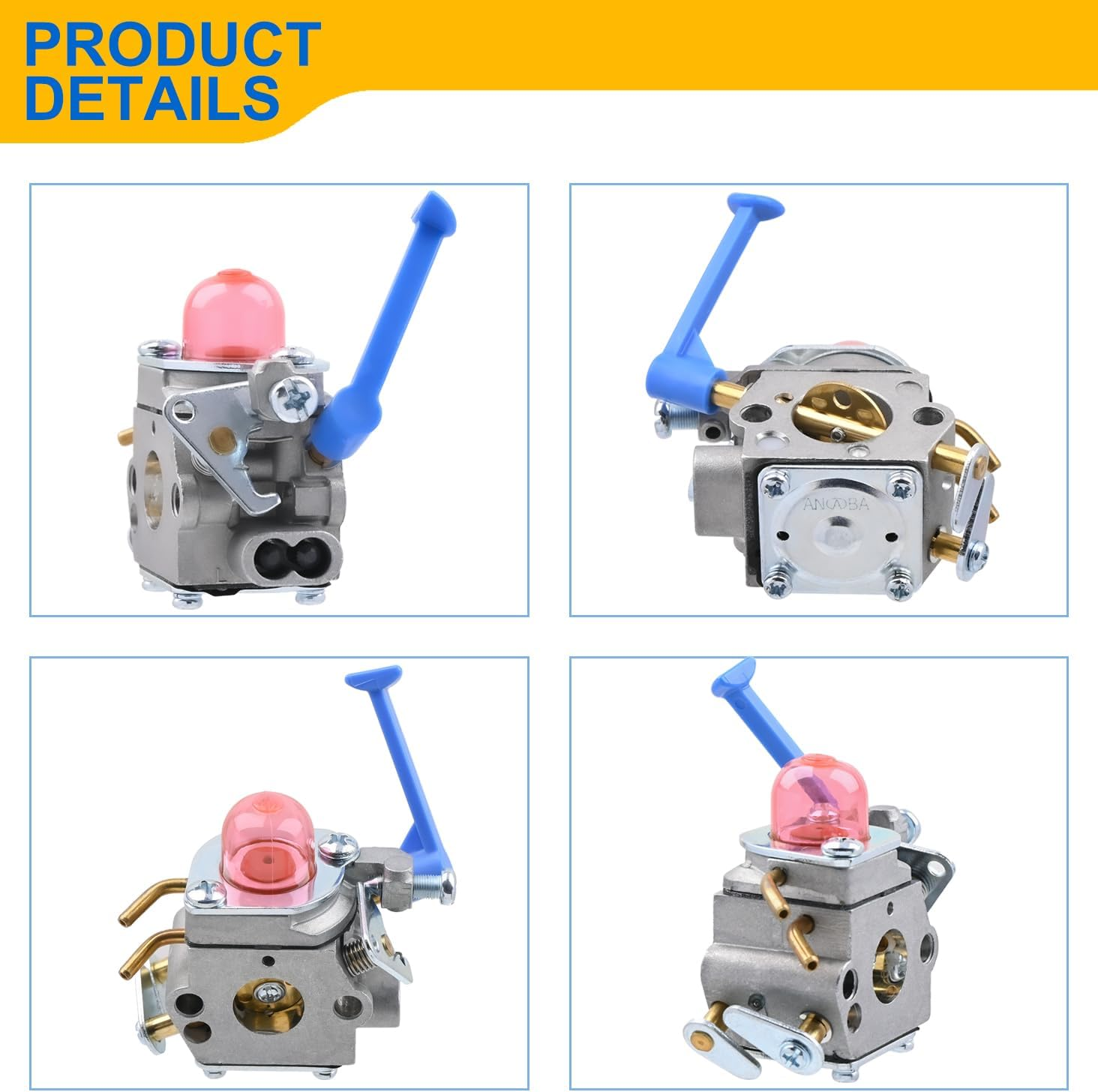 Fitbest Carburetor Kit for Husqvarna 128C 128L 128LD 128R 128RJ 128CD 128LDX Trimmer 545081848 C1Q-W40A Carb image number 1