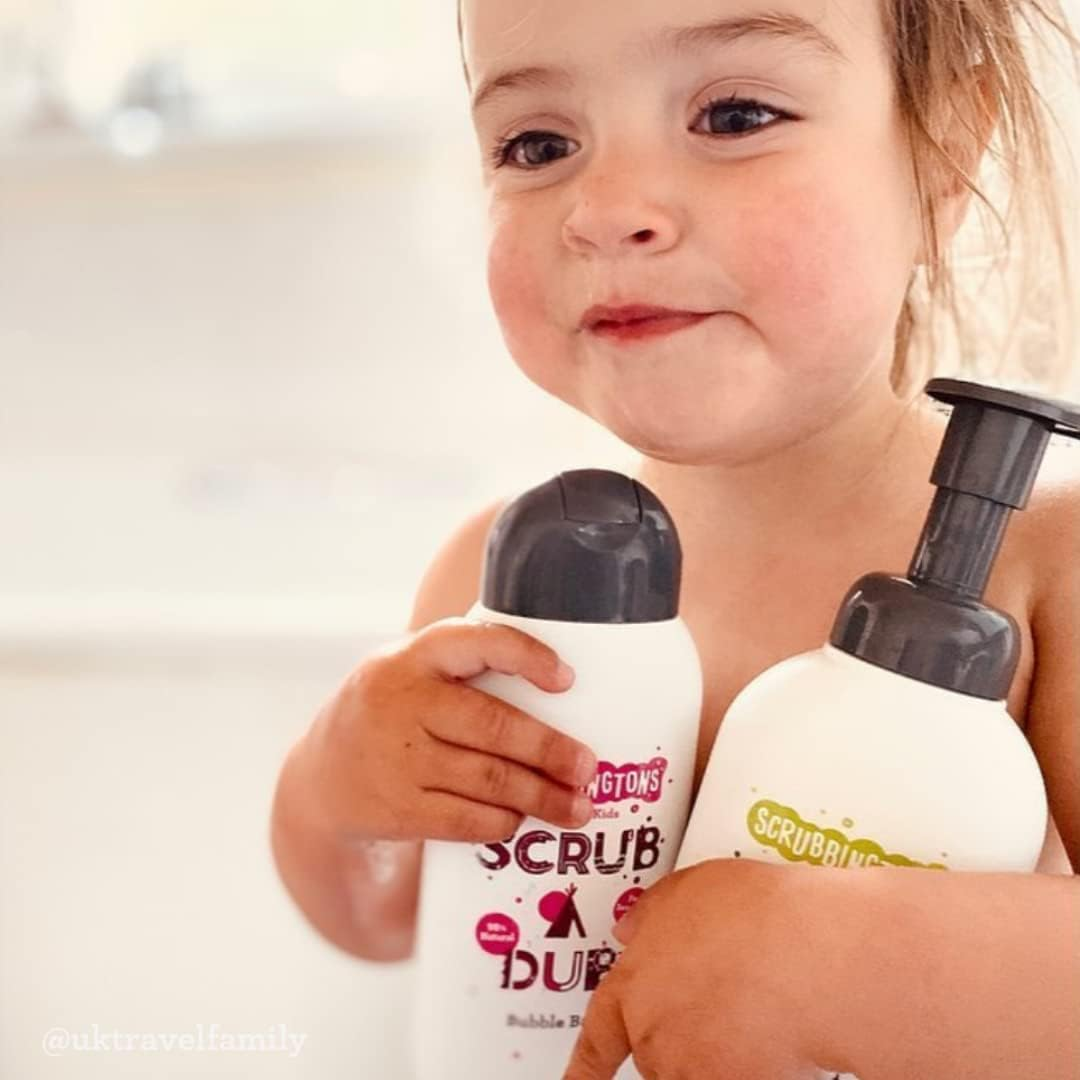 Scrubbingtons Scrub a Dub Cotton Soft Bubble Bath for Kids Cotton Extract & Aloe Vera for Sensitive Skin 1 X 250Ml