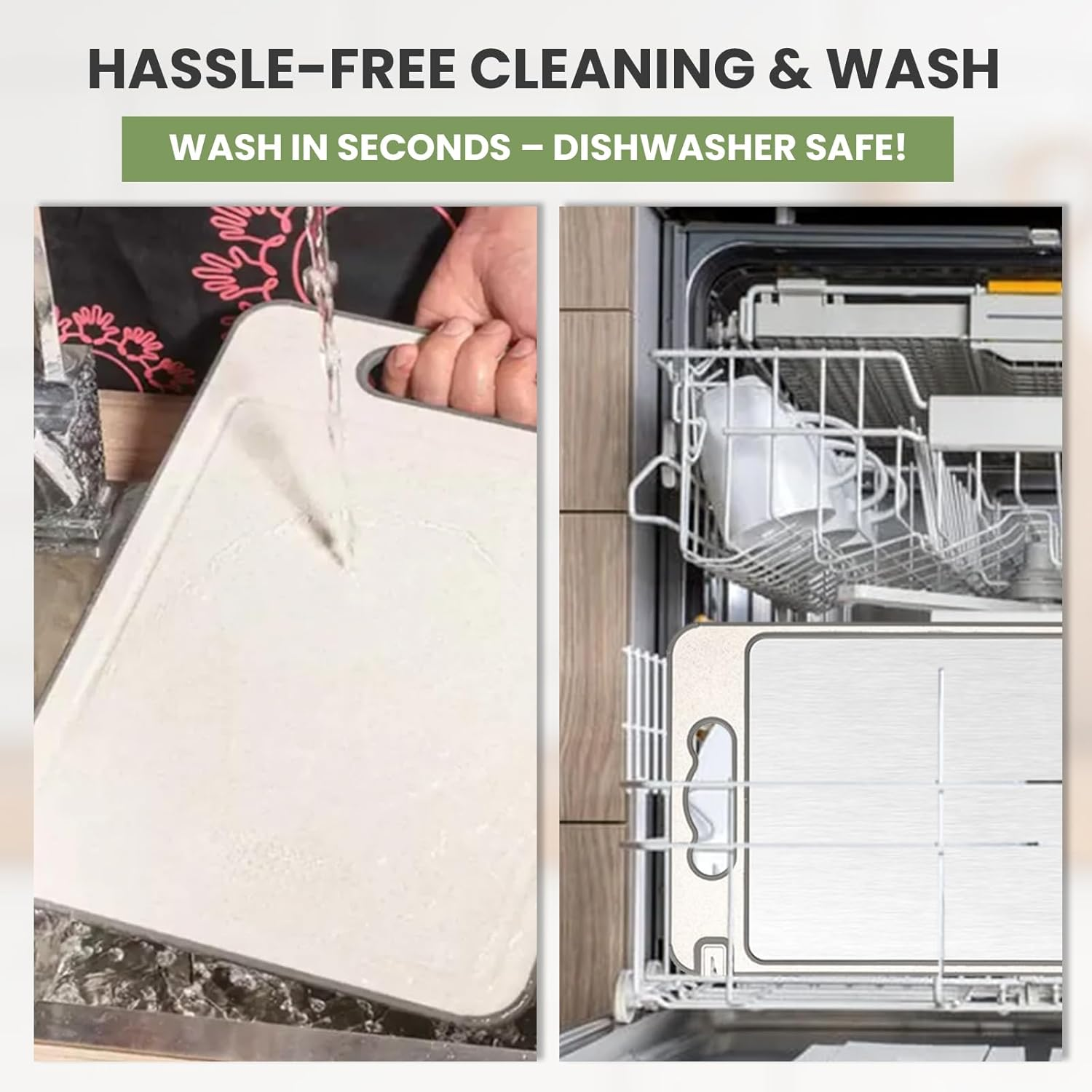 MYLB Double-Sided Chopping Board for Kitchen 304 Stainless Steel Wheat Straw PP Practical Size 36.5Cm X 25Cm, Non-Slip Edges, Deep Juice Groove, Bpa-Free, Easy to Clean, Perfect for Everyday Use image number 3