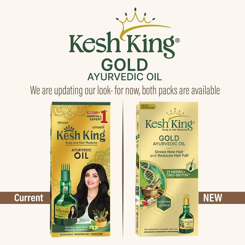 Kesh King Ayurvedic Scalp and Hair Oil, 100Ml