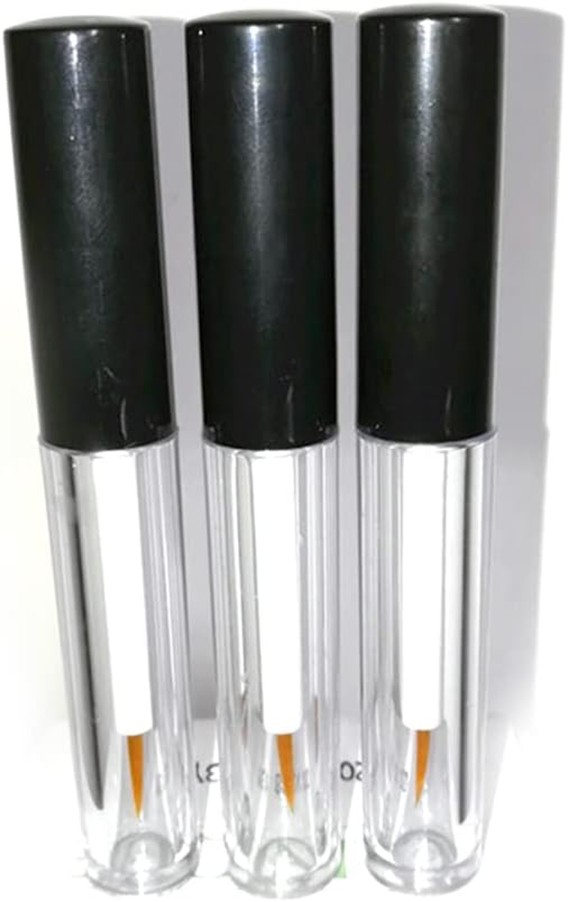 1PCS Mini Empty Eyelashes Tube Eyeliner Bottle with Brush Plugs Make up Tube Vials,Black,4Ml image number 7