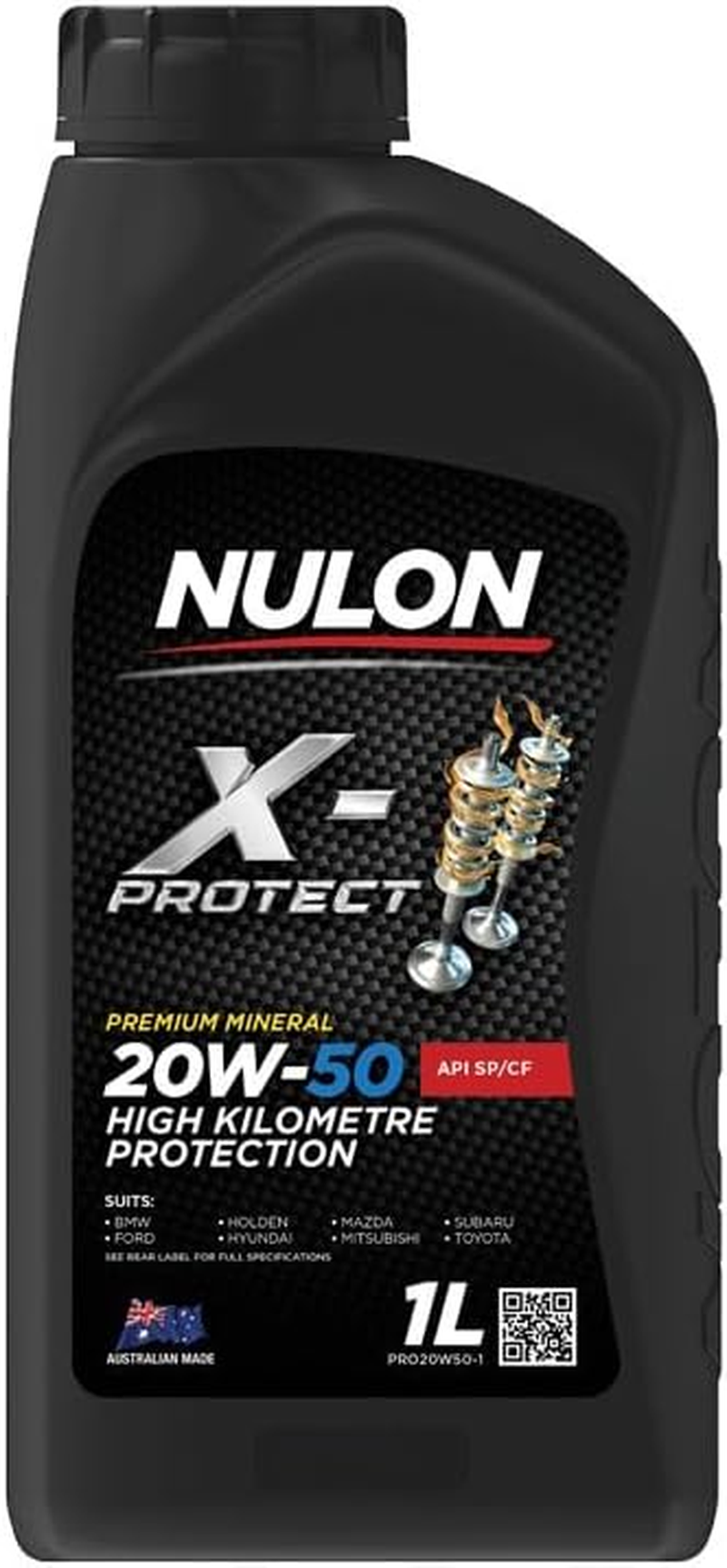 Nulon 20W-50 High Kilometre Protection Engine Oil 1 Litre