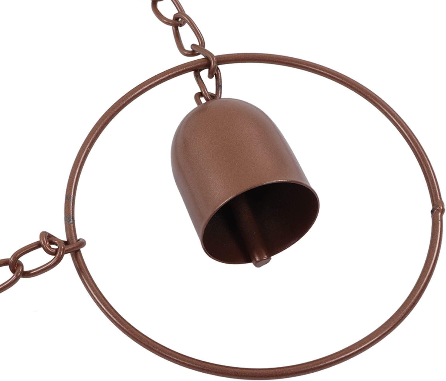 Liyquint Hanging Rain Chime, Gutter Rain Chains,Rain Catcher Chain,Sturdy Reliable Metal Beautiful Sound Decorative Bell Shaped Rain Chain for Gutter Drainage and Outdoor Ambiance image number 5