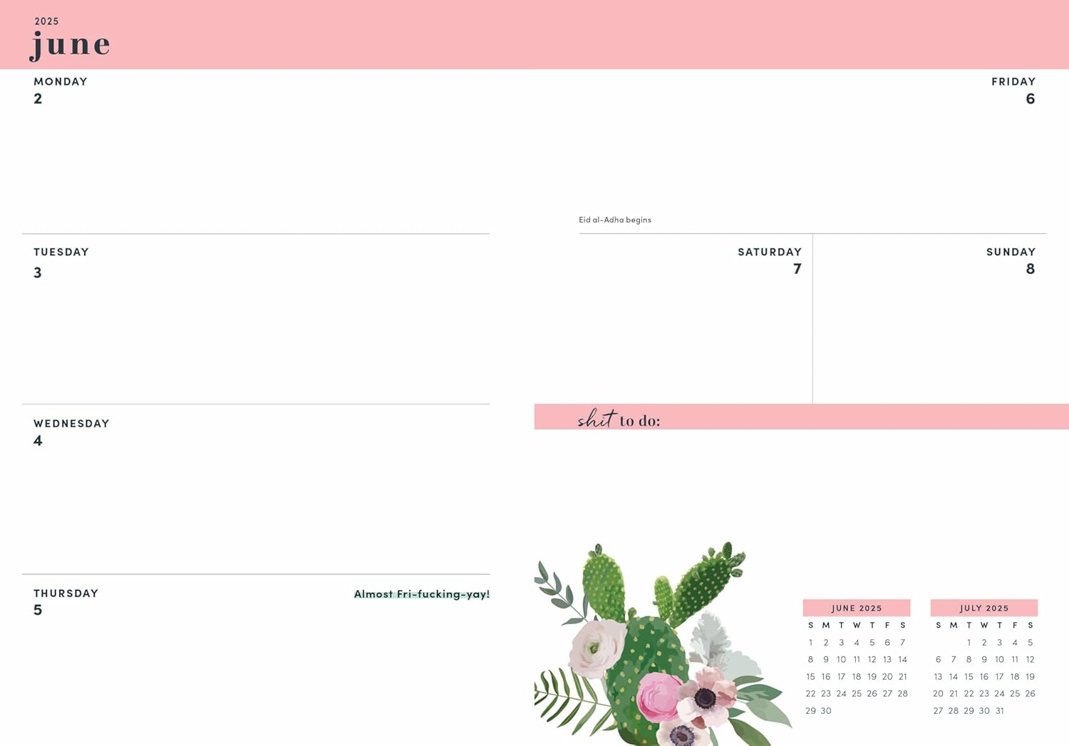 2025 She Believed She Could so She F*Cking Did Planner