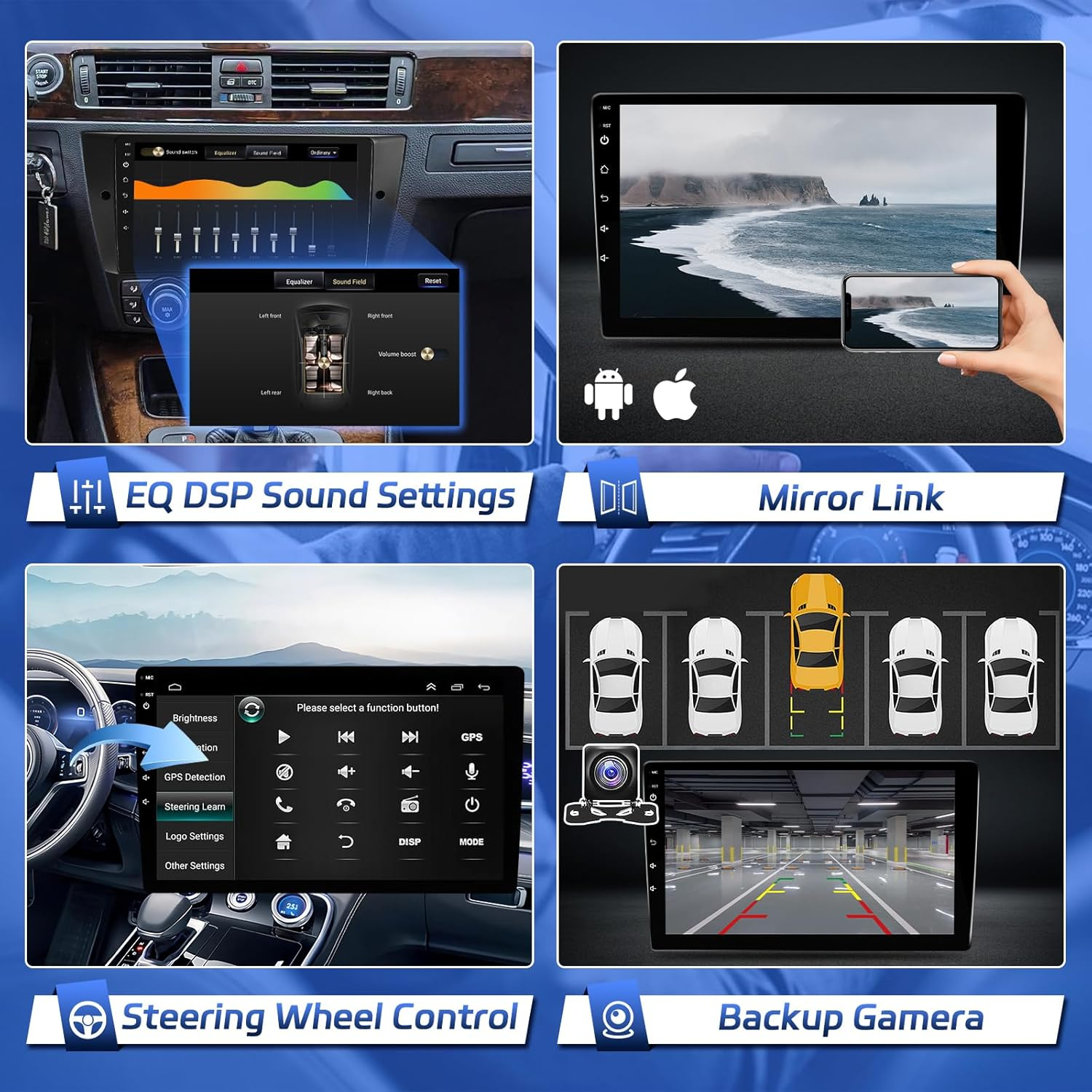 Leadfan Car Radio for BMW 3 Series 328I 335I 325I 2005-2011 Stereo Wireless Carplay Android Auto, 9" IPS Touch Screen for BMW E90 E91 E92 E93 Stereo with Wifi GPS Navi/Bt/Swc + Rear Camera + Canbus image number 5