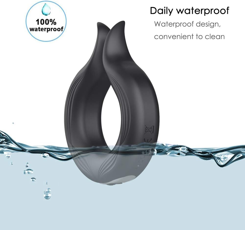 SIDED Motor Structure Elastic and Comfortable Silicone Soft Ring Men'S Long-Lasting Enhancement Ring, Rechargeable Delay Training for Couples Sports Fitness Funny Pocket Toy 1 Count