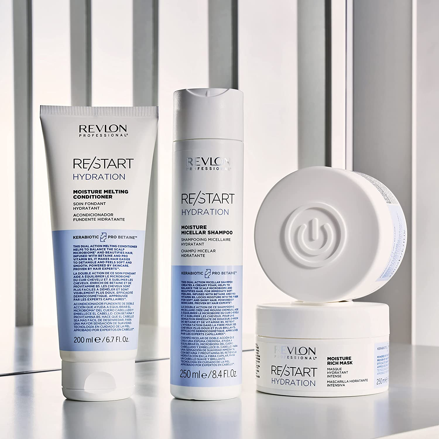 REVLON PROFESSIONAL RE/START Hydration Moisture Rich Mask, 250 Ml, Moisturising Hair Mask for Dry Hair, Mask for Long Lasting & Rich Care, Regenerating Hair Treatment against Frizz image number 2