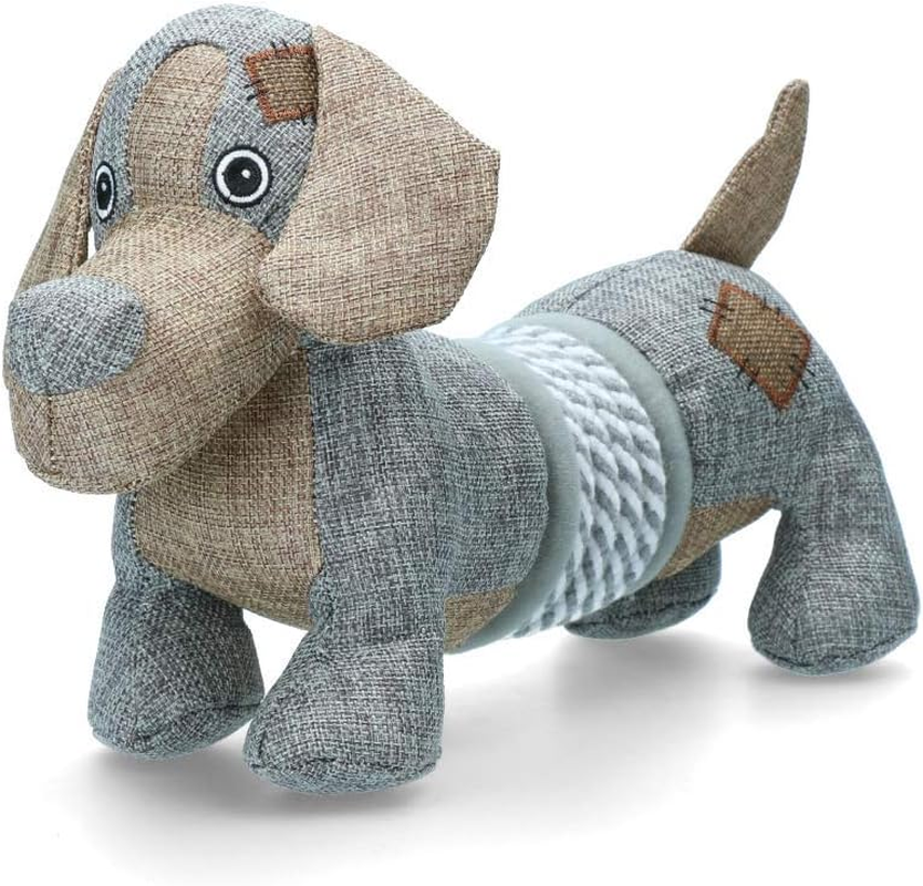 Country Dog Bouncer Plush Toy for Dogs with Spring