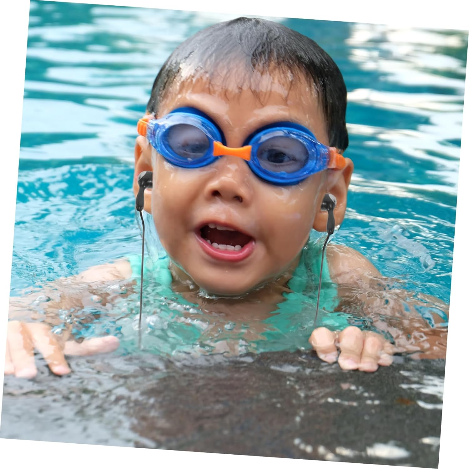 Holibanna Waterproof Underwater Earphones for Adults 2Pcs 3.5Mm In-Ear Swimming and Diving Ear Plugs Ear Hooks for Surfing and Bathing image number 2