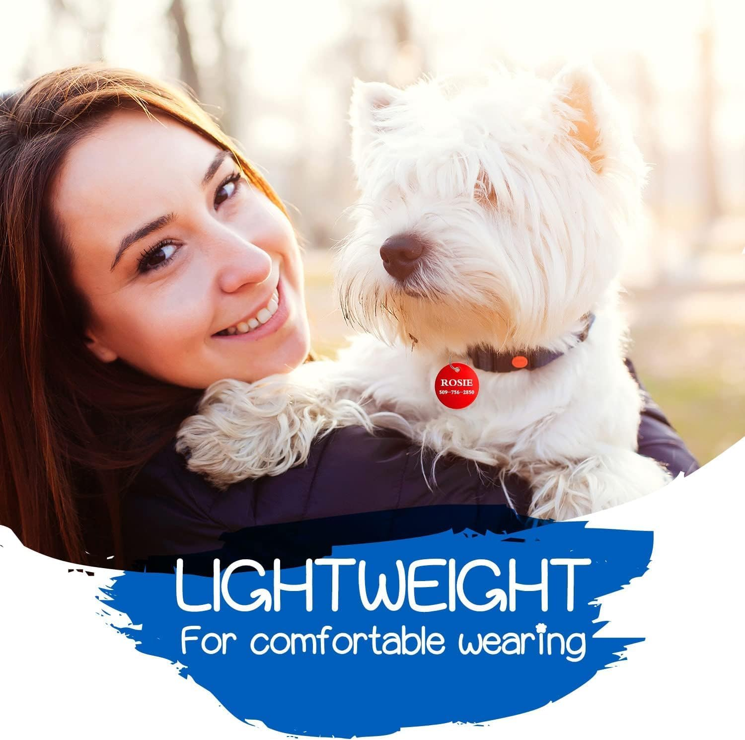 30Pcs Blank Dog Tags for Engraving, Aluminum Pet ID Tags with Rings for DIY Craft Pendant with Hole for Dog Cat Name Phone Number Metal Stamping Tags image number 1