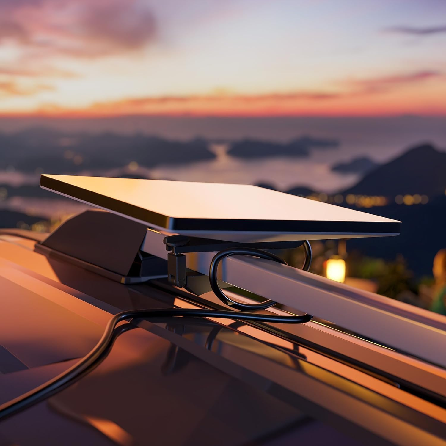 Daboot Starlink Mini Mount - Star Link Mini Roof Rack Mount 1.2-4.8CM for Satellite Accessories Fits Car RV Vehicle image number 1