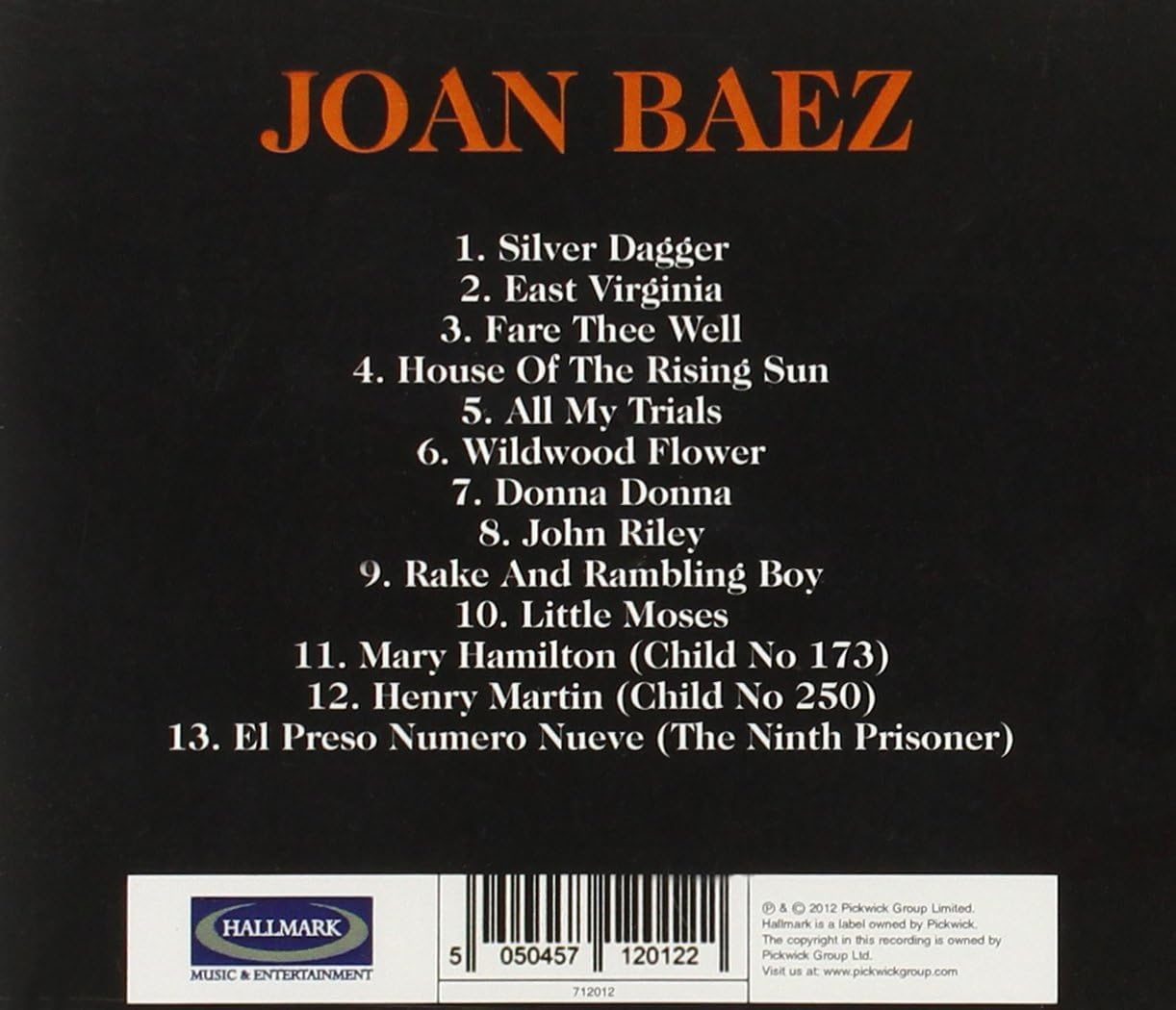 Joan Baez Vol 1 1
