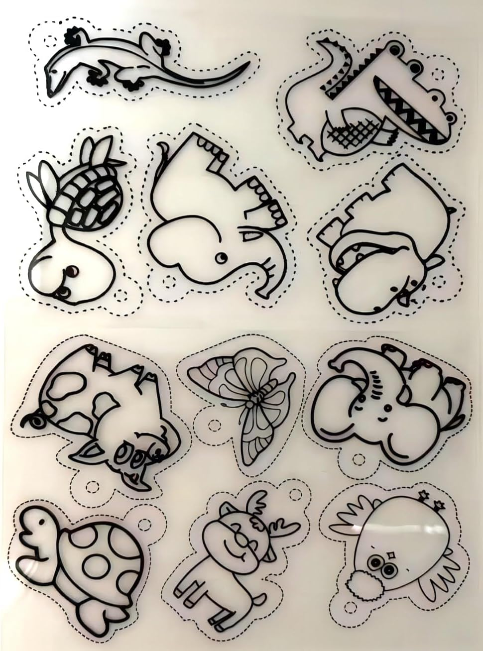 280 Pcs Heat Shrink Plastic Sheet Kit,Craft Kits,2 Pcs Luminous Shrink Sheets,4 Pcs Green Shrink Sheets,2 Pcs Shrinky Art Paper with Pattern and 12 Pcs Shrinky Art Paper,With 260 Pcs Craft Accessories,For DIY Ornaments Earrings Pendants or Creative Craft image number 2