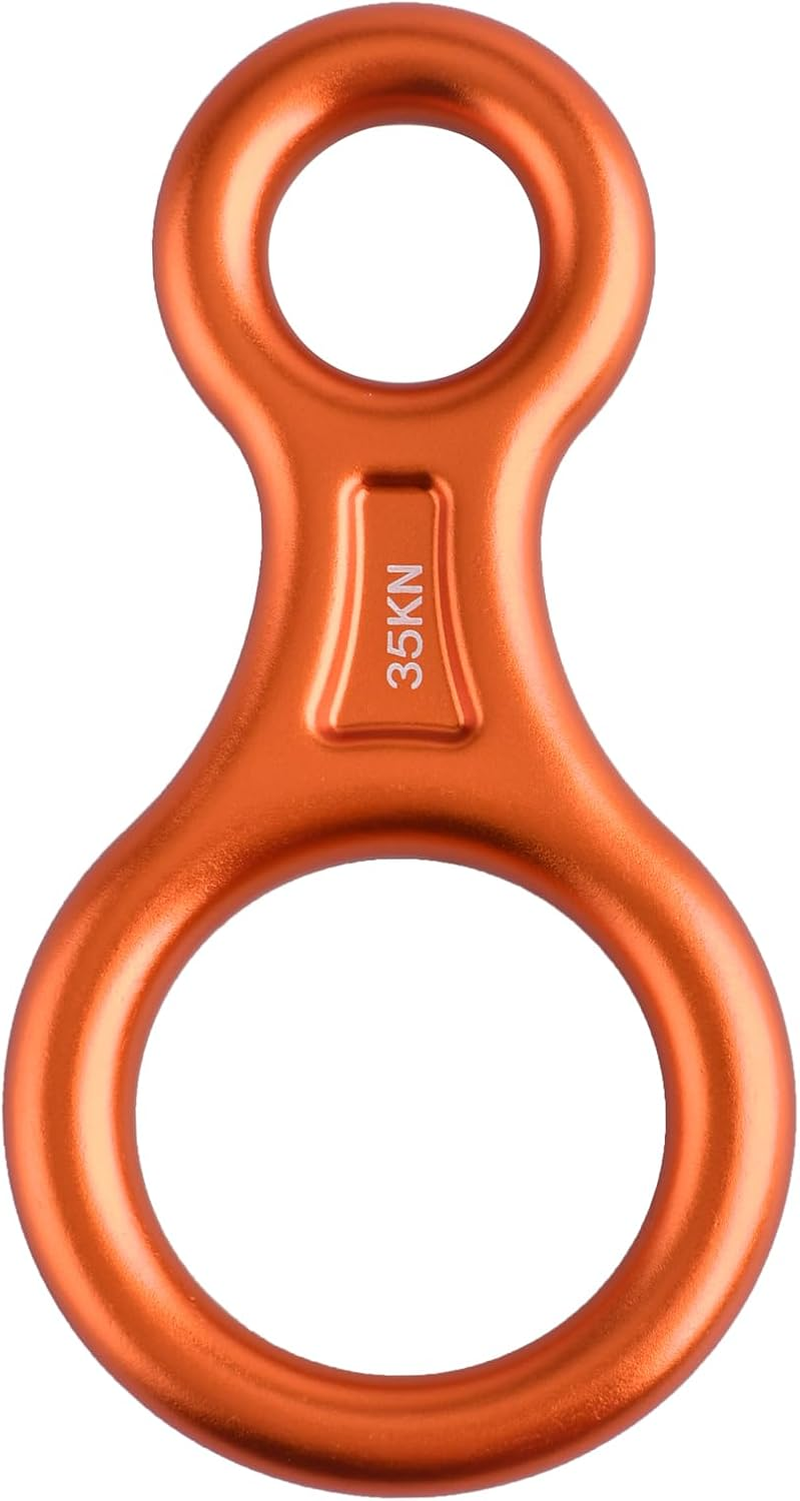 TRIWONDER 35KN Aluminum Climb Figure 8 Descender Rigging Plate Rappel Gear Downhill Equipment Heavy Duty