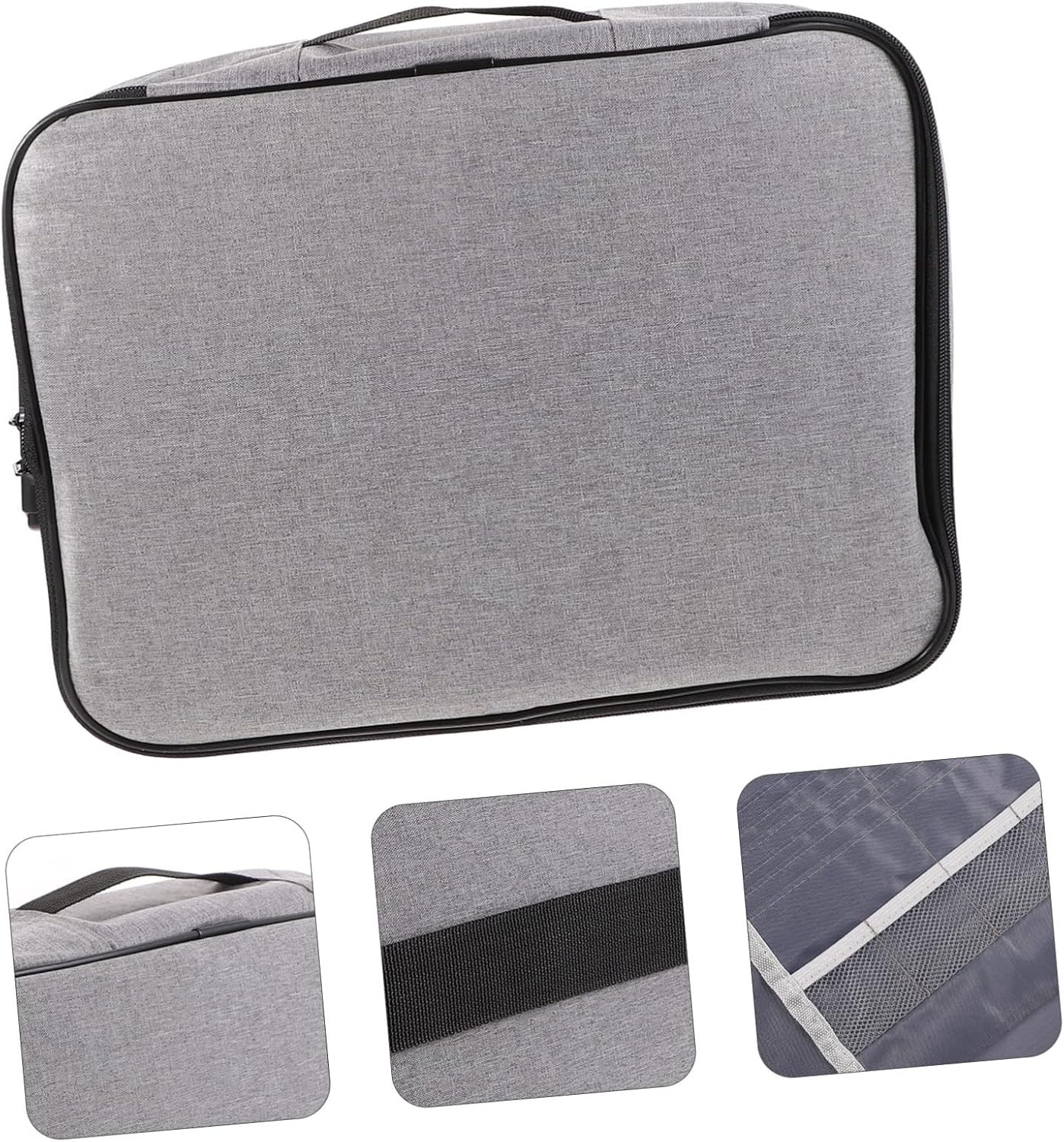 LIFKOME Id Storage Bag Multifunction File Storage Compact Certificates Organizer Lock image number 3