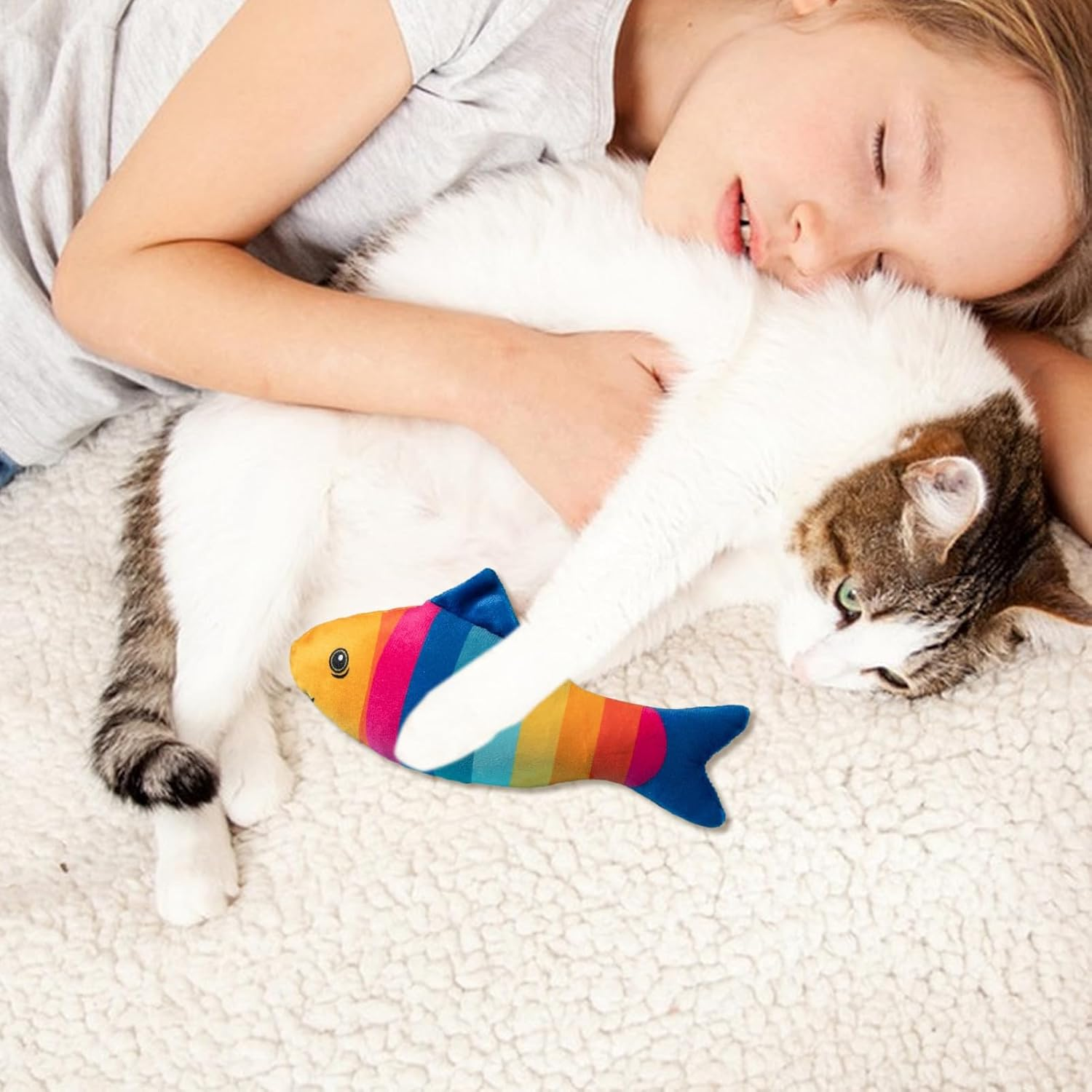 Interactive Cat Chew Toys, Cats Relaxation Toy Filled with Catnip, Cats Interactive Toys for Living Room, Pet Shelter, Bedroom, Study Room, Cat House Borato image number 4