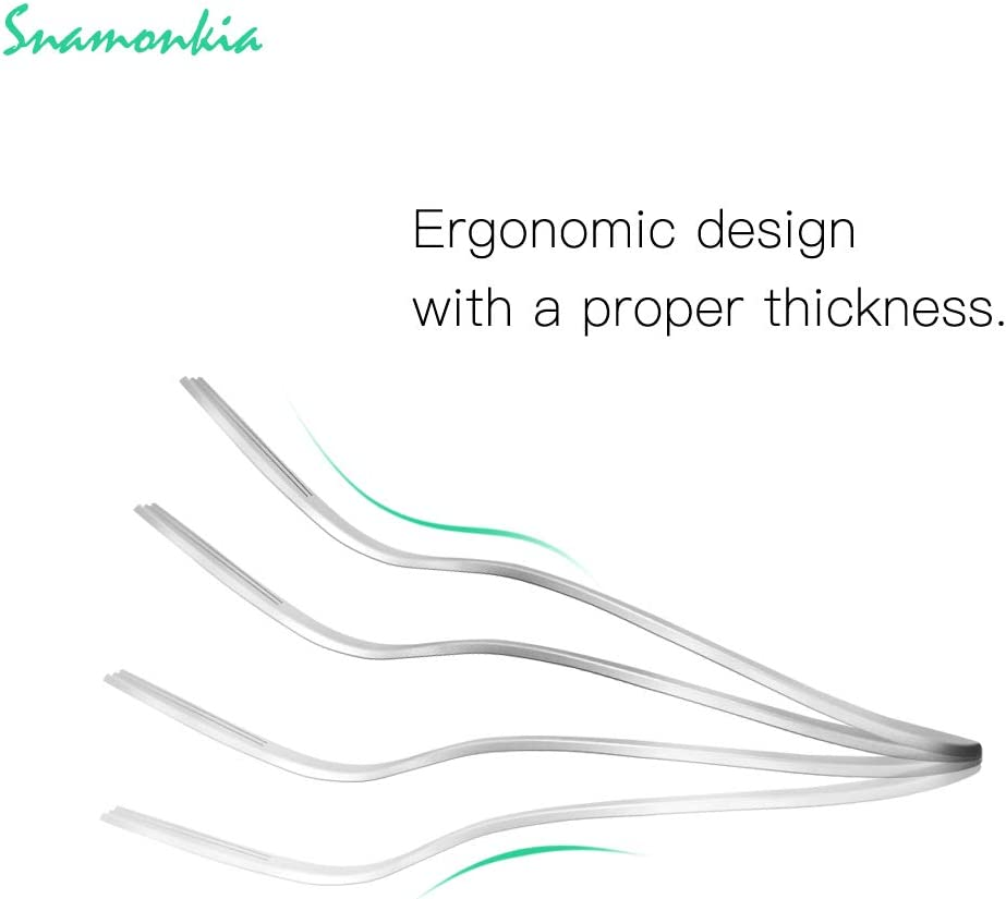 Snamonkia Appetizer Small Forks Set of 12, 5.4 Inches, Dessert Forks Stainless Steel, 3-Tine Portable Cocktail Salad Fruit Forks for Party Travel image number 4