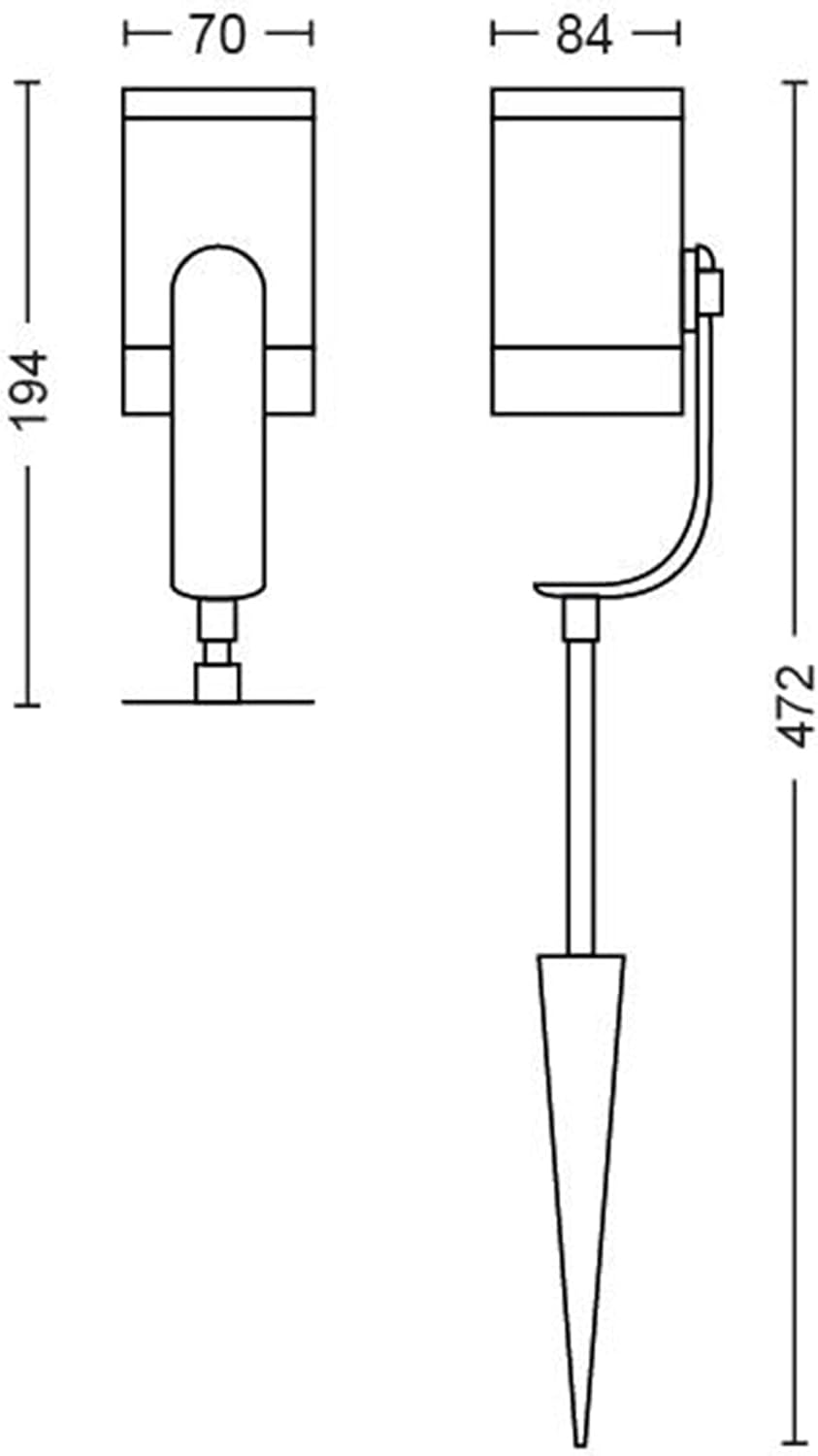 Philips Hue Lily Garden Spotlight 3-Light Base Set - Illuminated with White and Coloured Light - IP65 Waterproof Pin Spot - Works with Alexa and Google Home - Outdoor Light - Ground Spot - Connect To image number 6