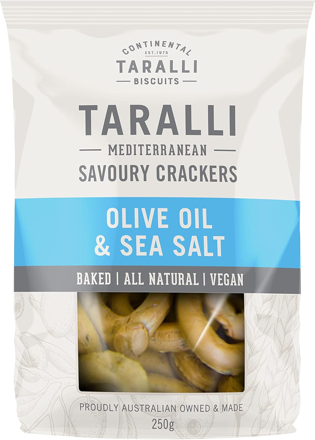 Continental Taralli Biscuits, Tarallini Parmesan Cheese and Onion Crackers, 125 G image number 6